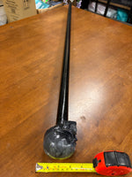 Skull Head Walking Stick – 42 inch ( can cut shorter) - the Dullahan Collection