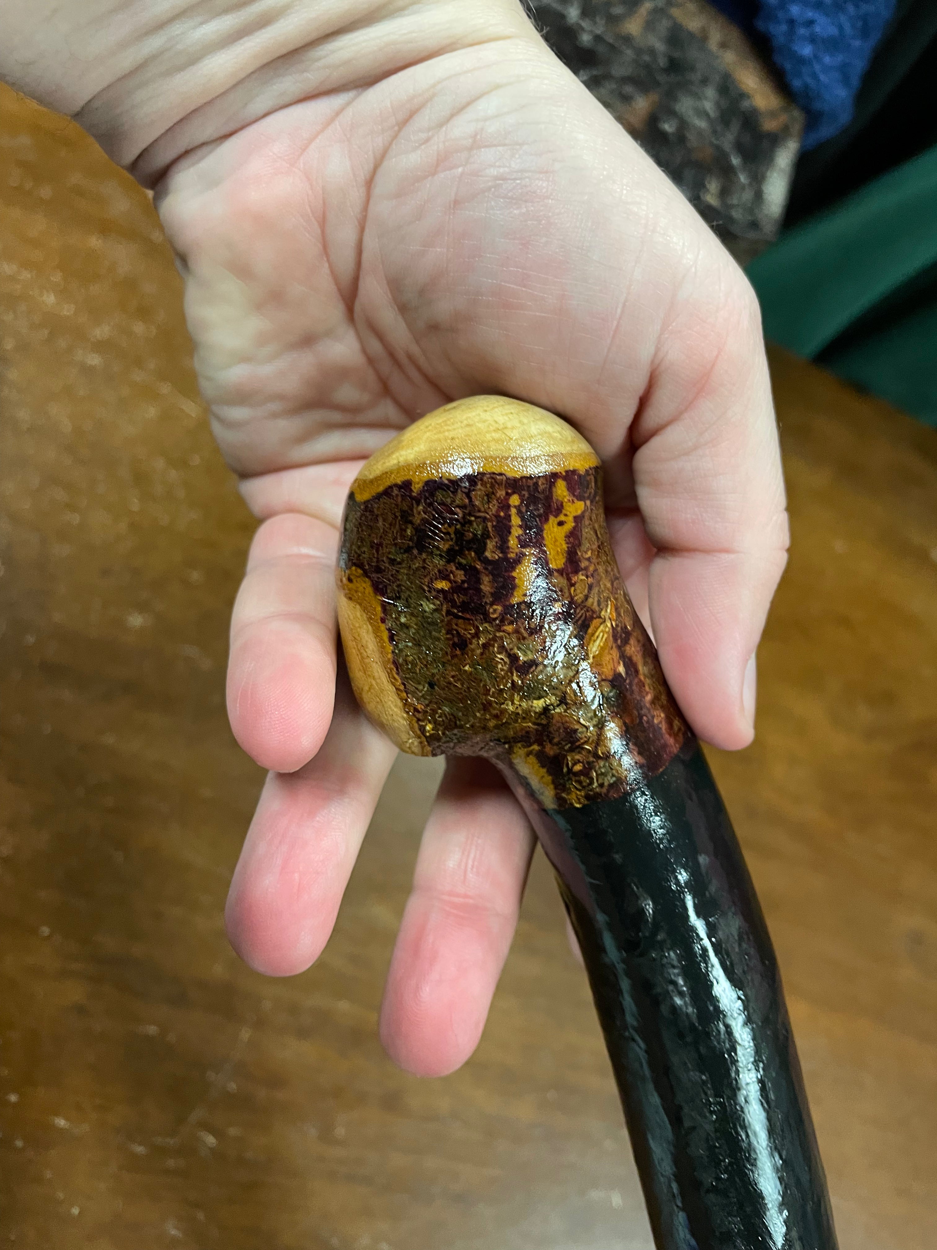Blackthorn Walking Stick 34 3/4 inch  - Handmade in Ireland