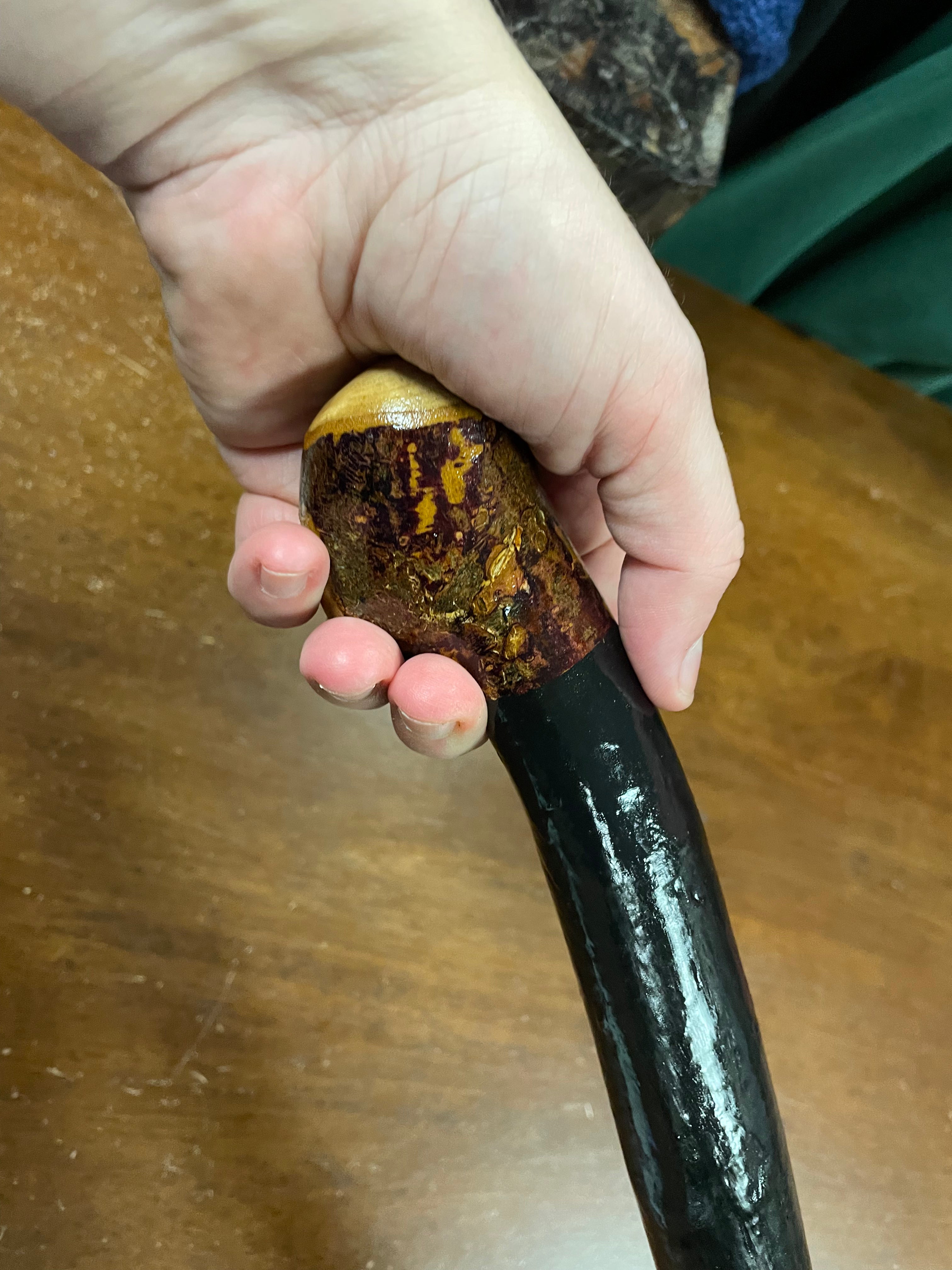 Blackthorn Walking Stick 34 3/4 inch  - Handmade in Ireland