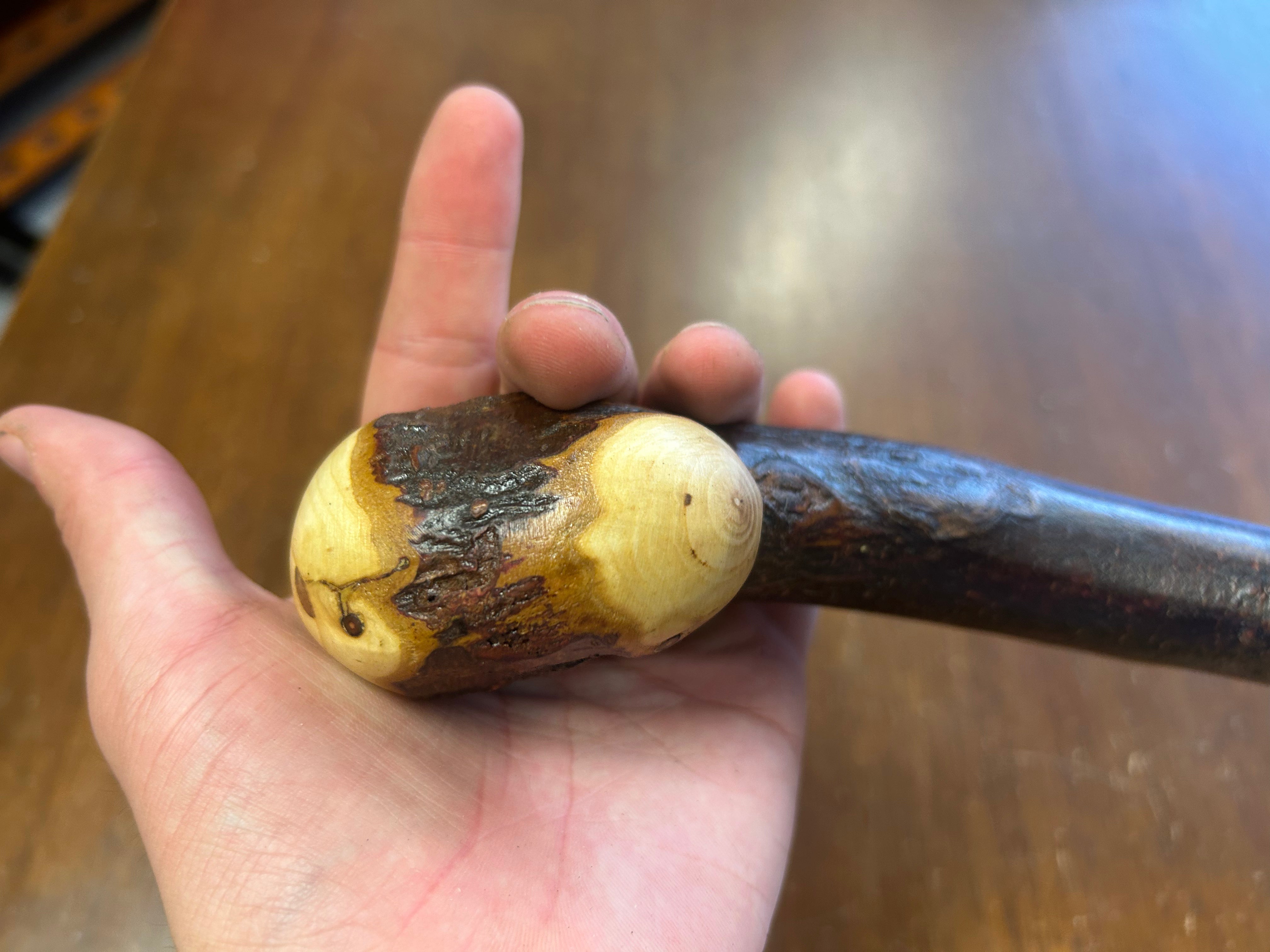 Blackthorn Walking Stick 37 1/4 inch - Handmade in Ireland