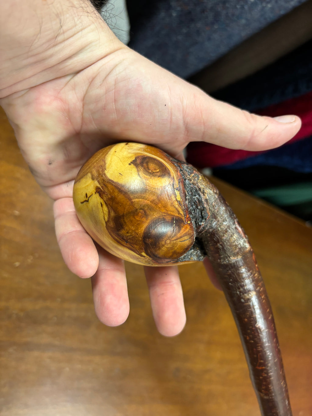 Blackthorn Walking Stick 37 1/2 inch - Handmade in Ireland