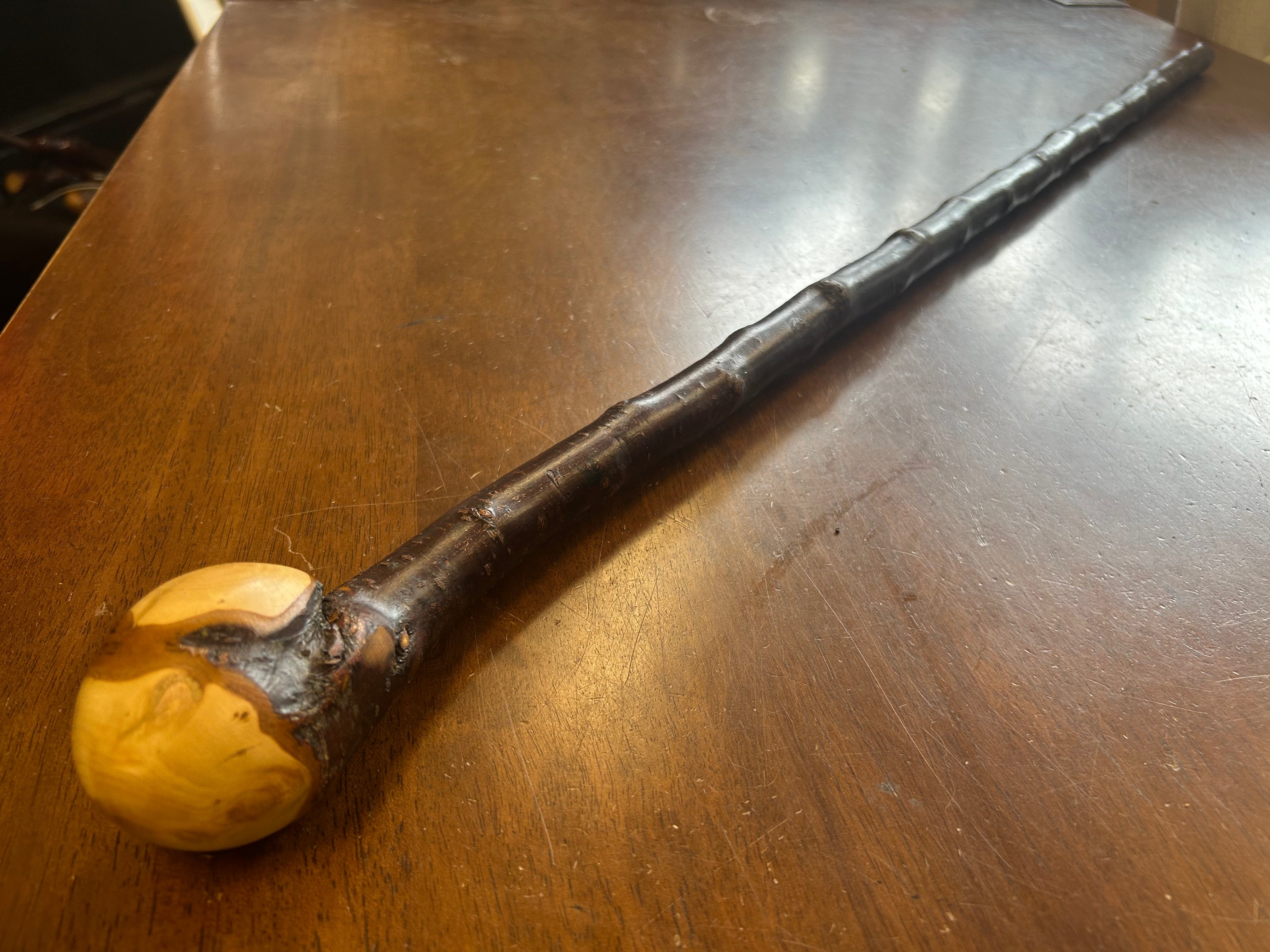 Blackthorn Walking Stick 37 1/4 inch - Handmade in Ireland