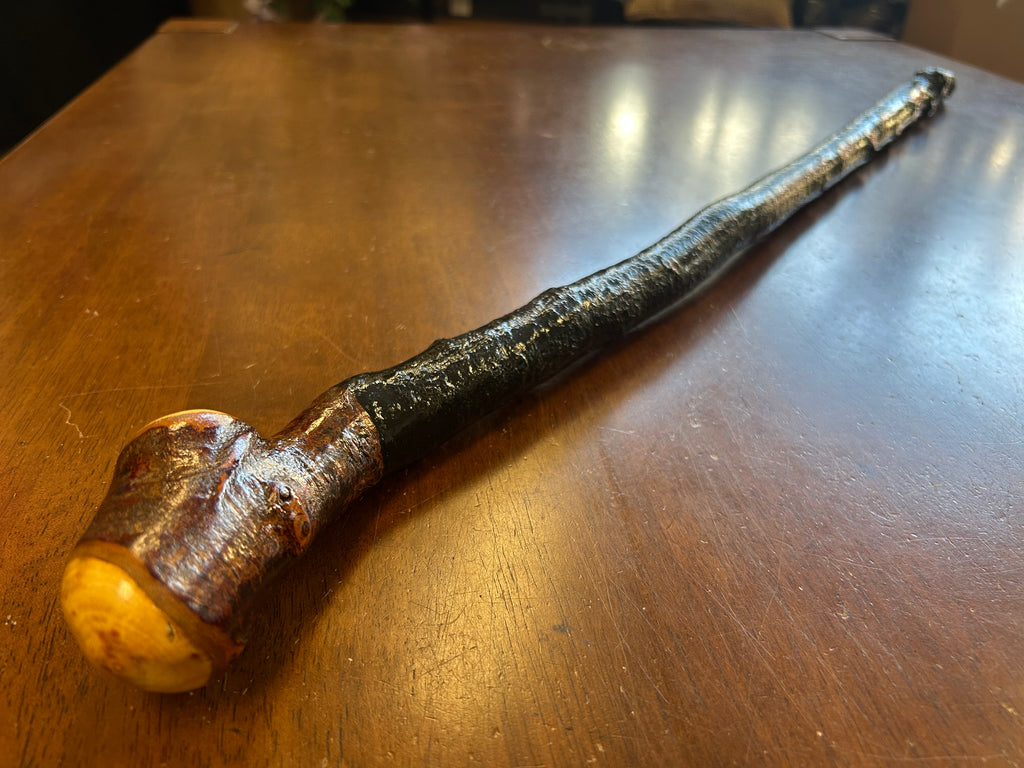 Blackthorn Walking Stick 32 3/4 inch - Handmade in Ireland