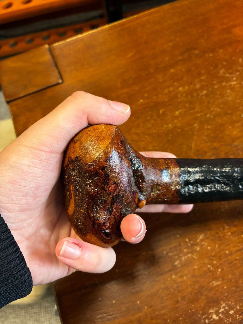 Blackthorn Walking Stick 37 1/2 inch - Handmade in Ireland