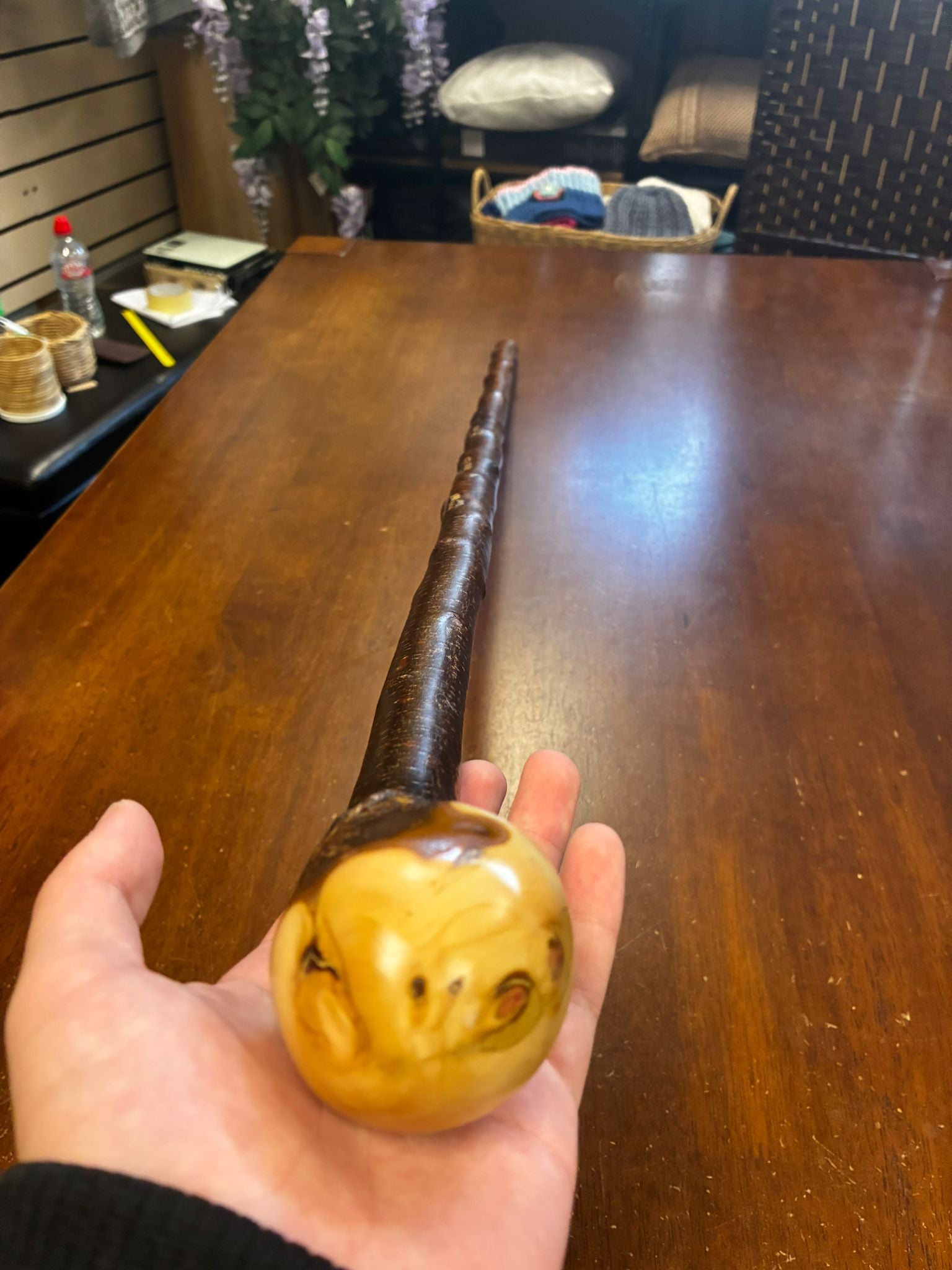 Blackthorn Walking Stick 37 3/4 inch - Handmade in Ireland