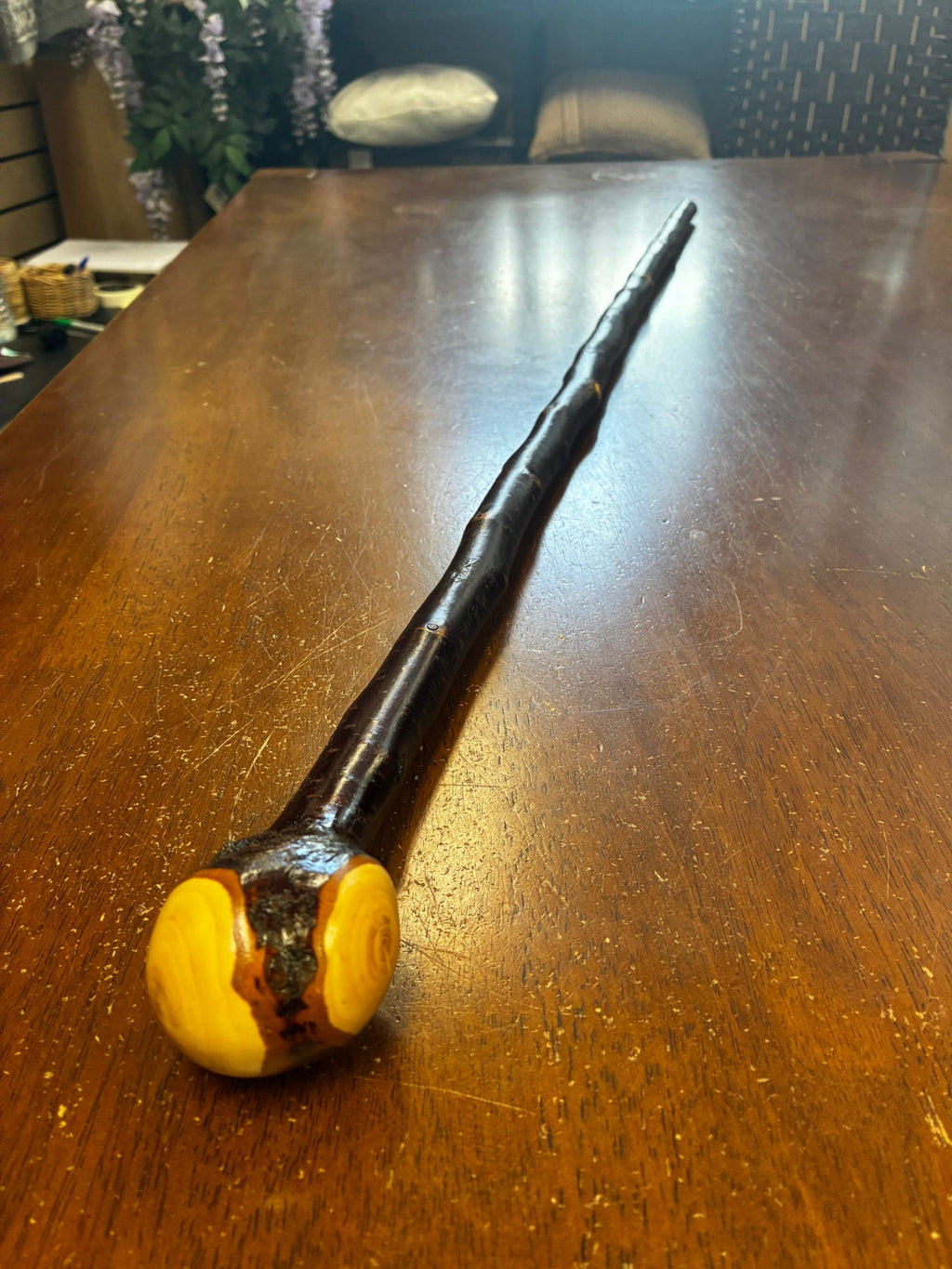 Blackthorn Walking Stick 38 1/4 inch - Handmade in Ireland