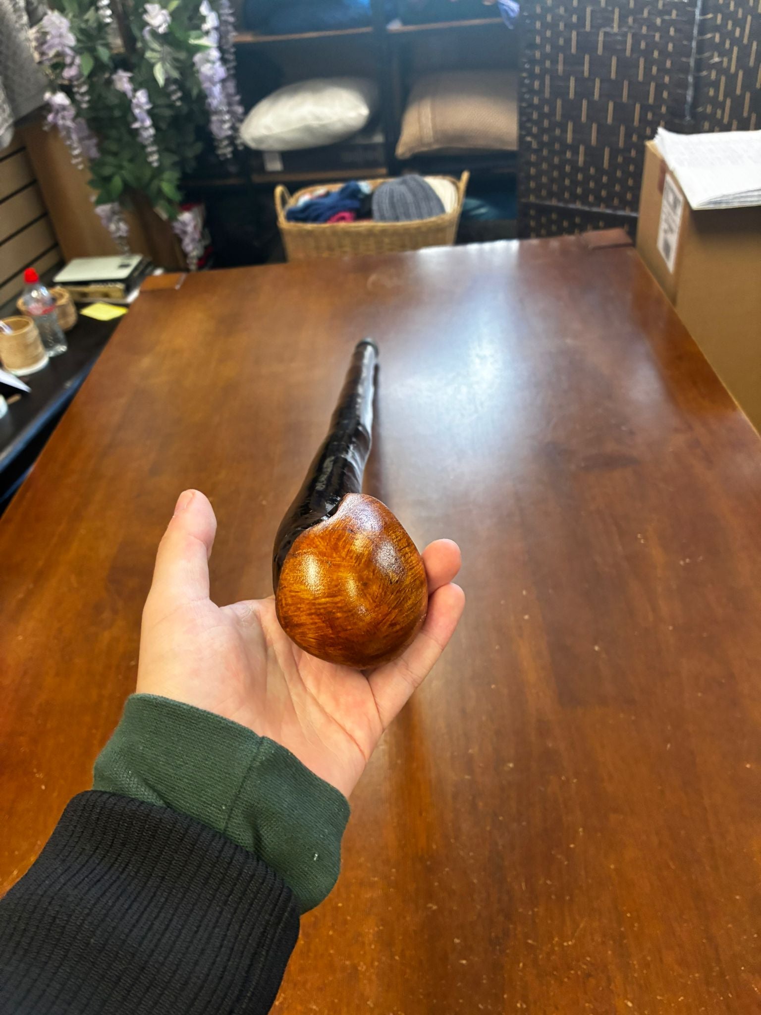 Blackthorn Walking Stick 37 1/4 inch - Handmade in Ireland