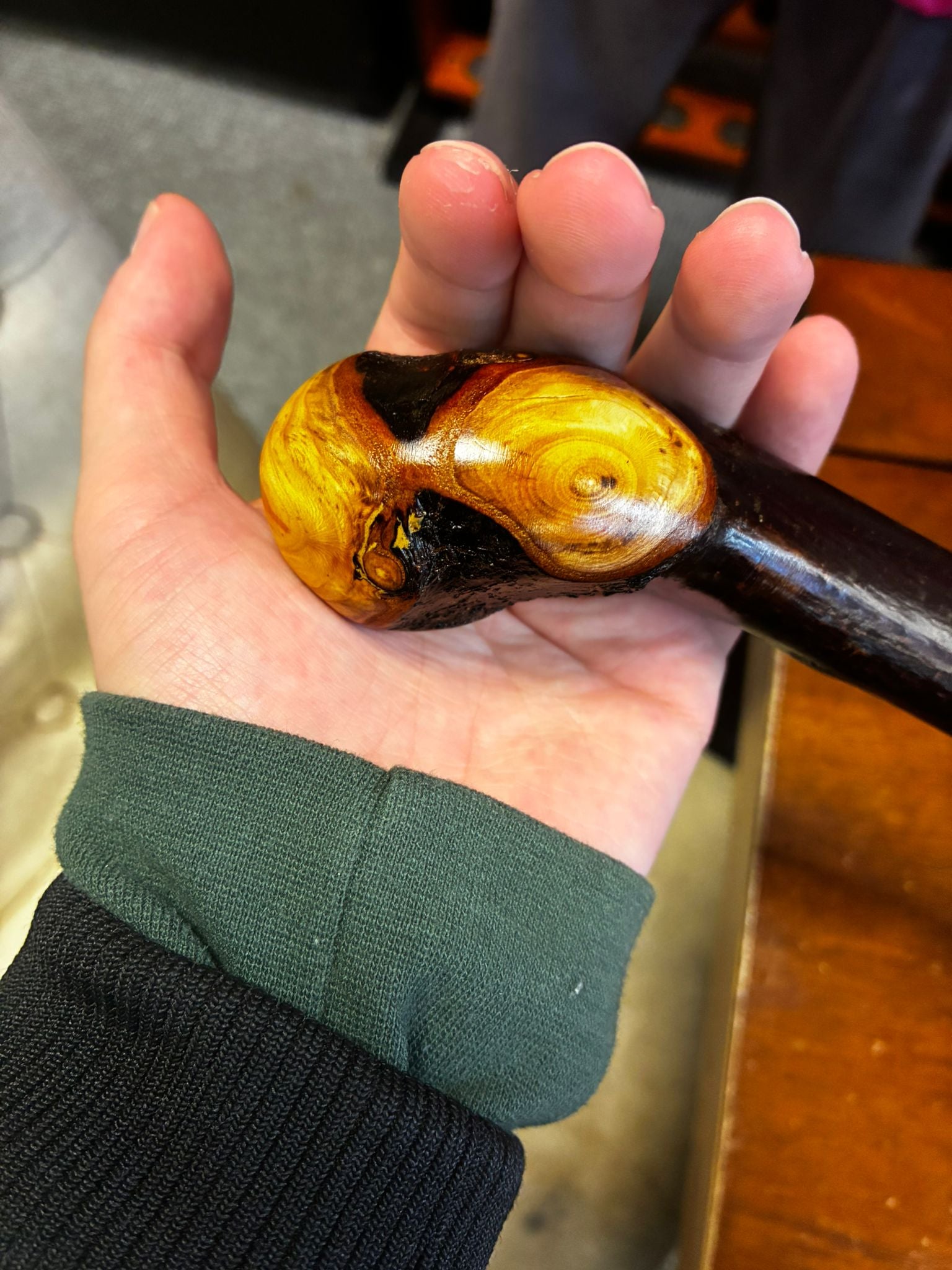 Blackthorn Walking Stick 38 1/4 inch - Handmade in Ireland