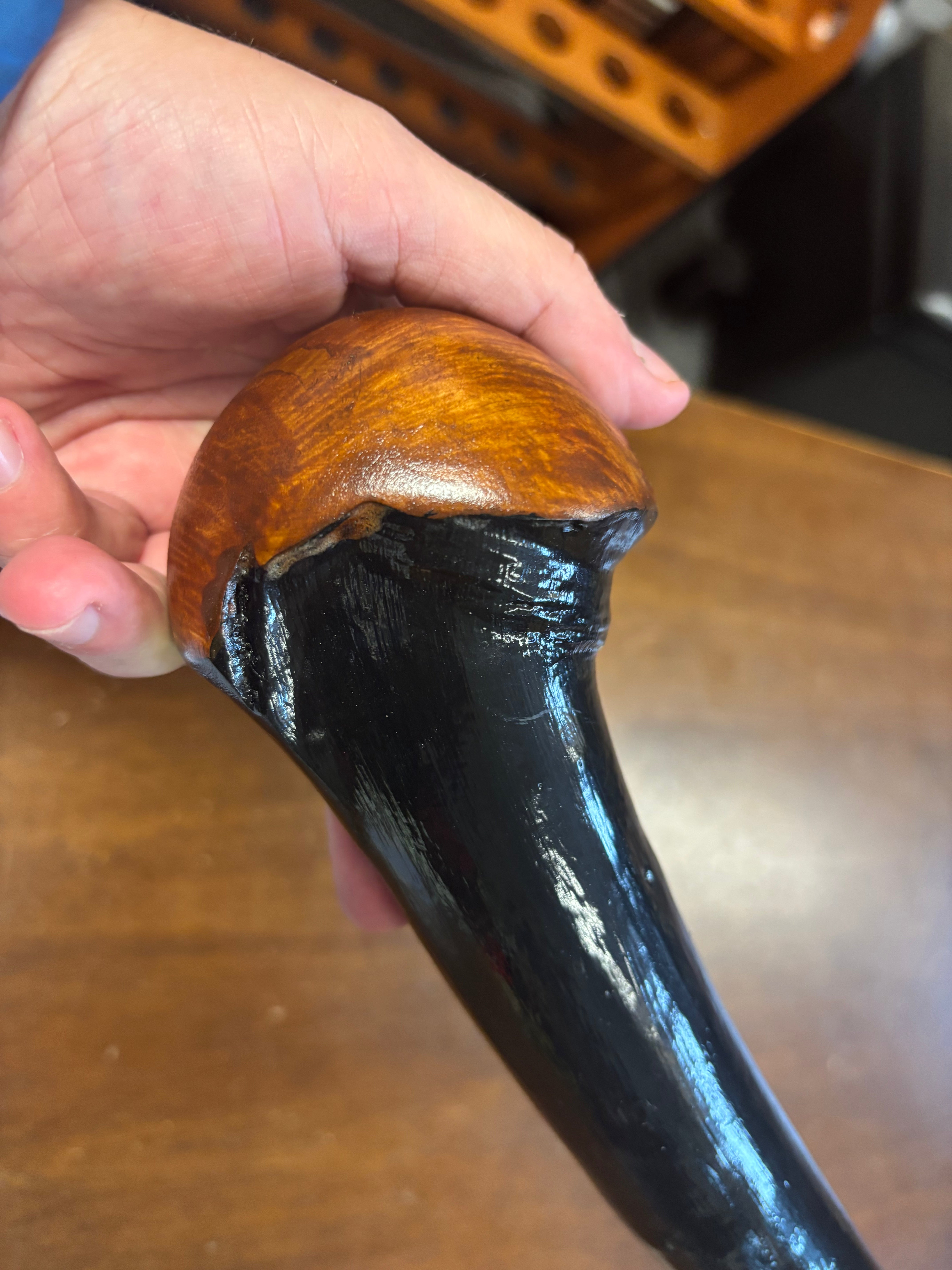 Blackthorn Walking Stick 37 3/4 inch - Handmade in Ireland