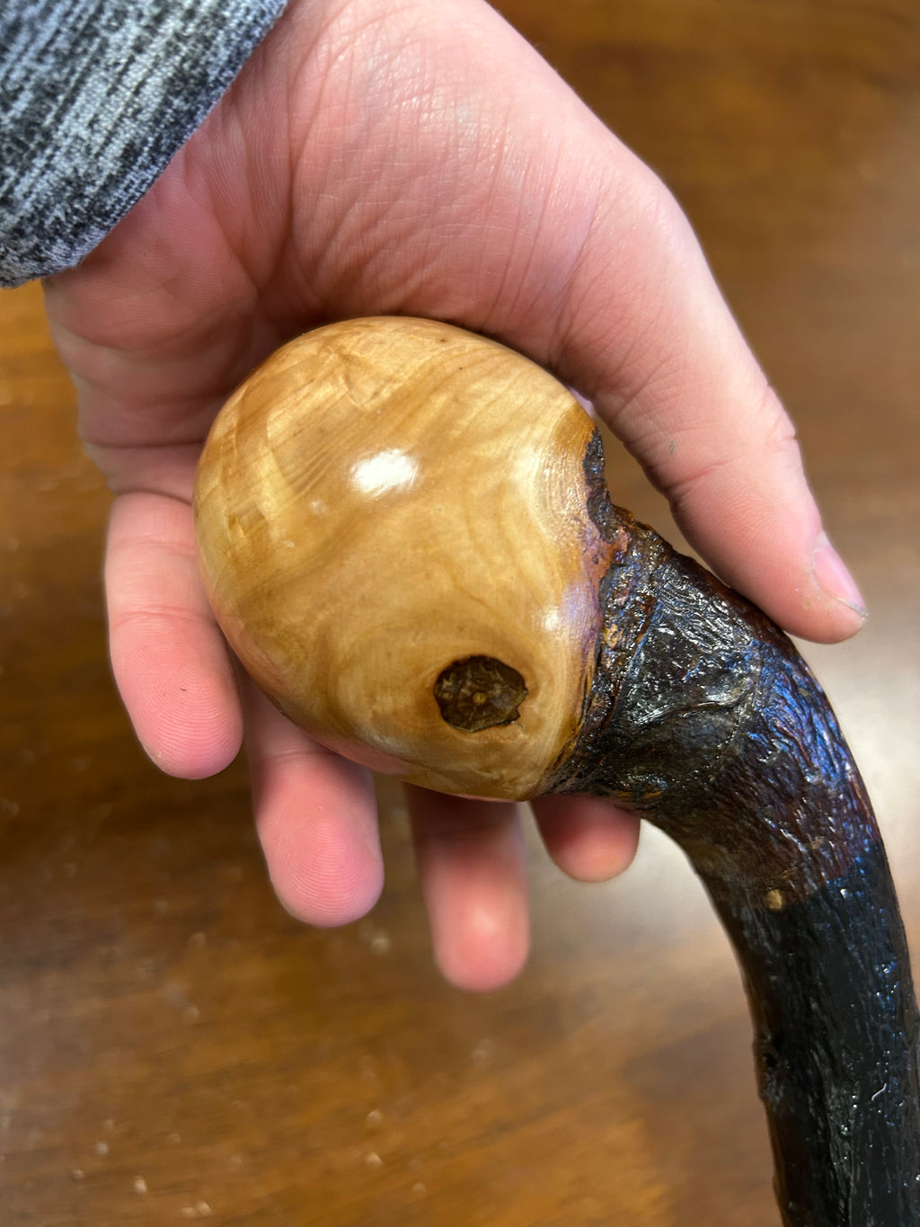 Blackthorn Walking Stick 37 3/4 inch - Handmade in Ireland