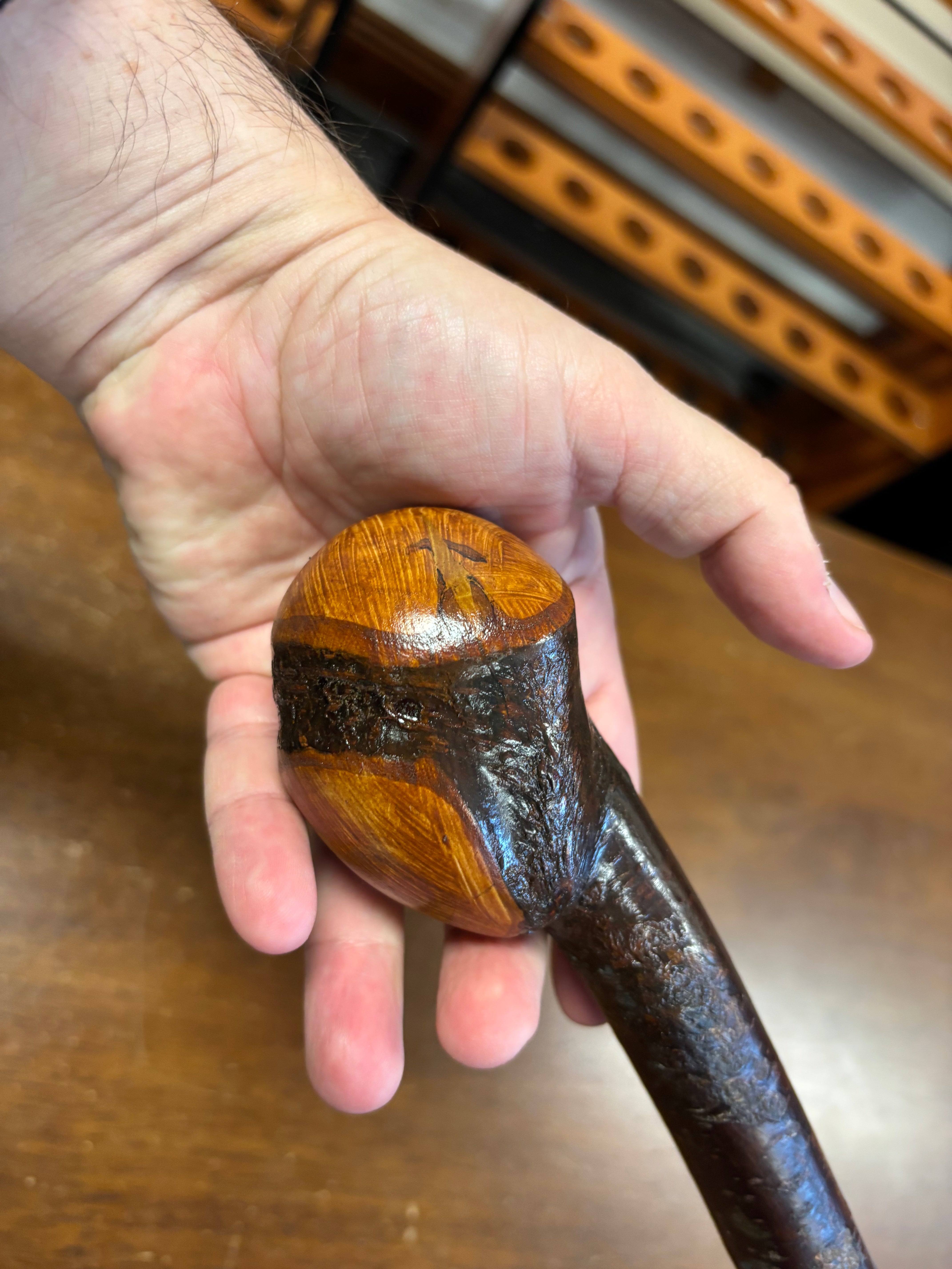 Blackthorn Walking Stick 36 1/2 inch - Handmade in Ireland
