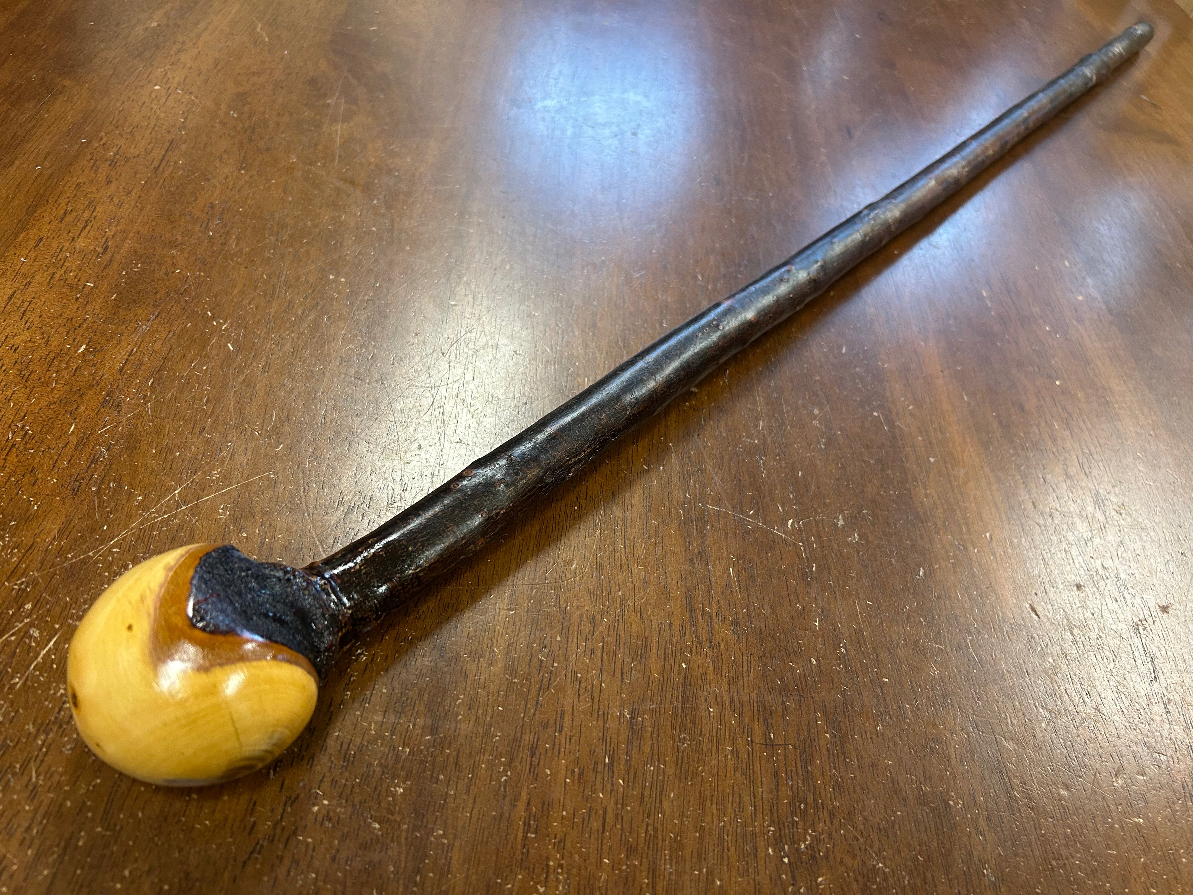 Blackthorn Walking Stick 37 1/4 inch - Handmade in Ireland