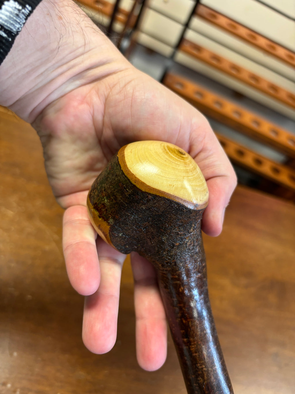 Blackthorn Walking Stick 37 1/4 inch - Handmade in Ireland