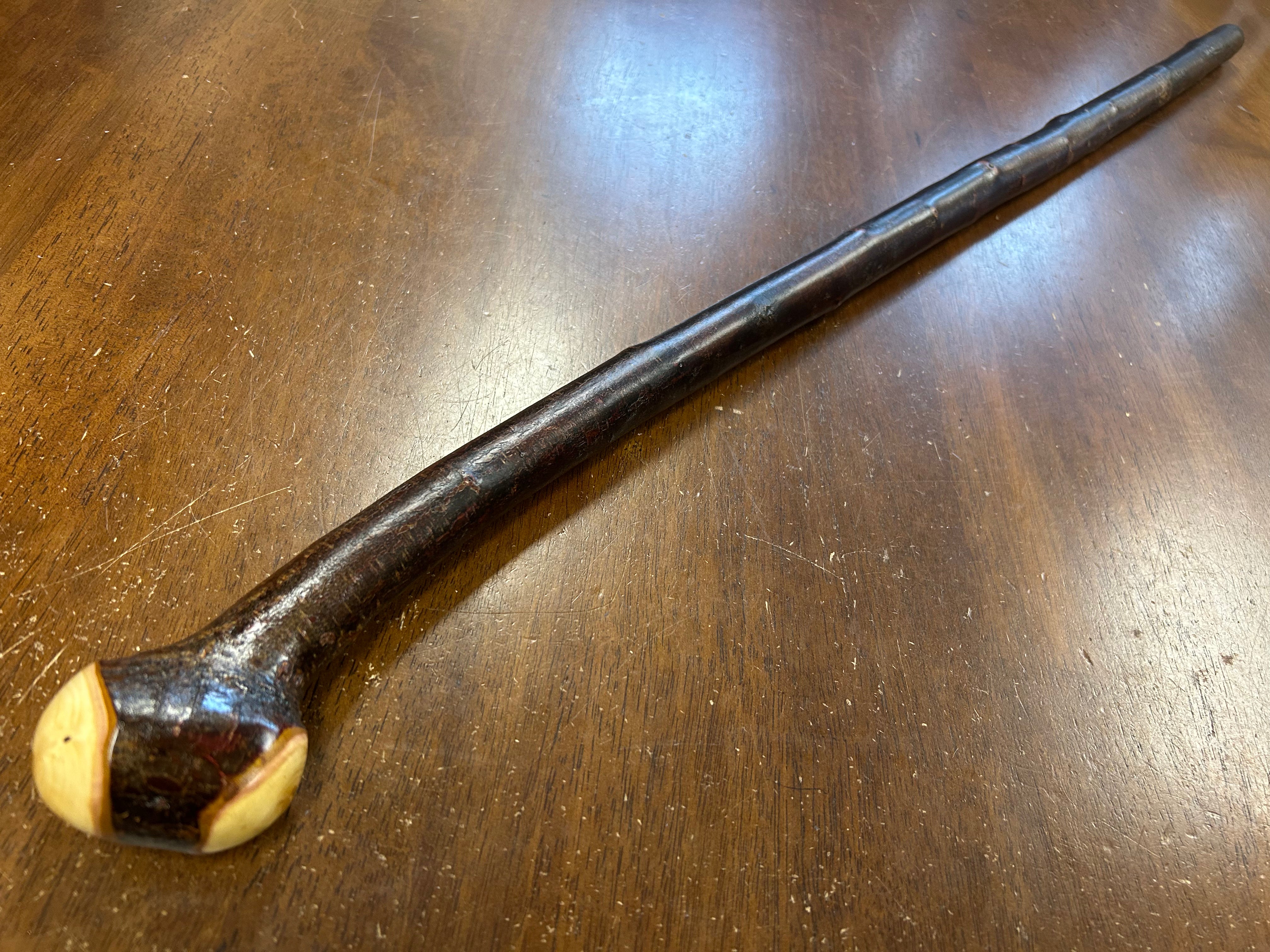 Blackthorn Walking Stick 36 1/2 inch - Handmade in Ireland