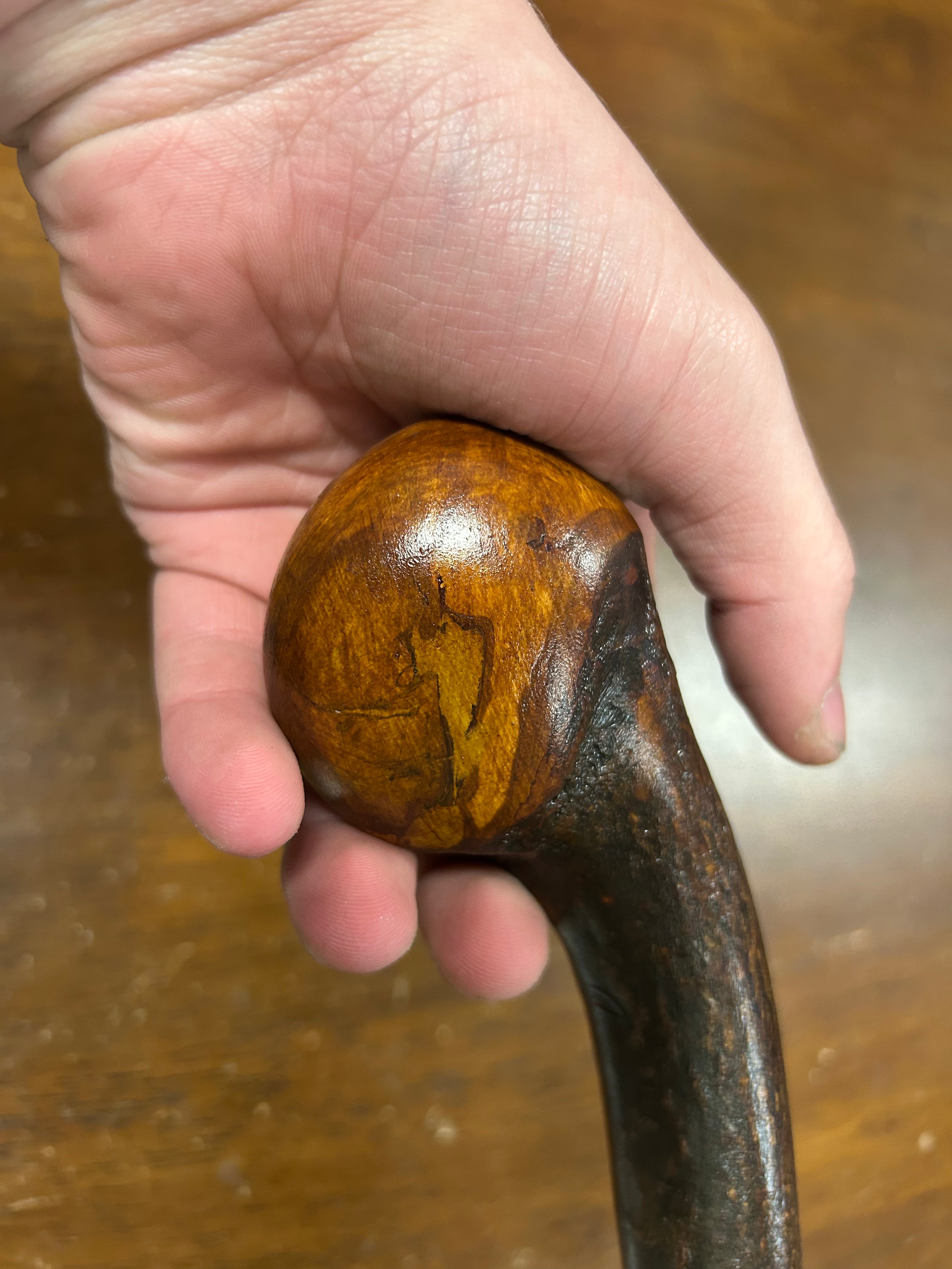Blackthorn Walking Stick 37 1/2 inch - Handmade in Ireland