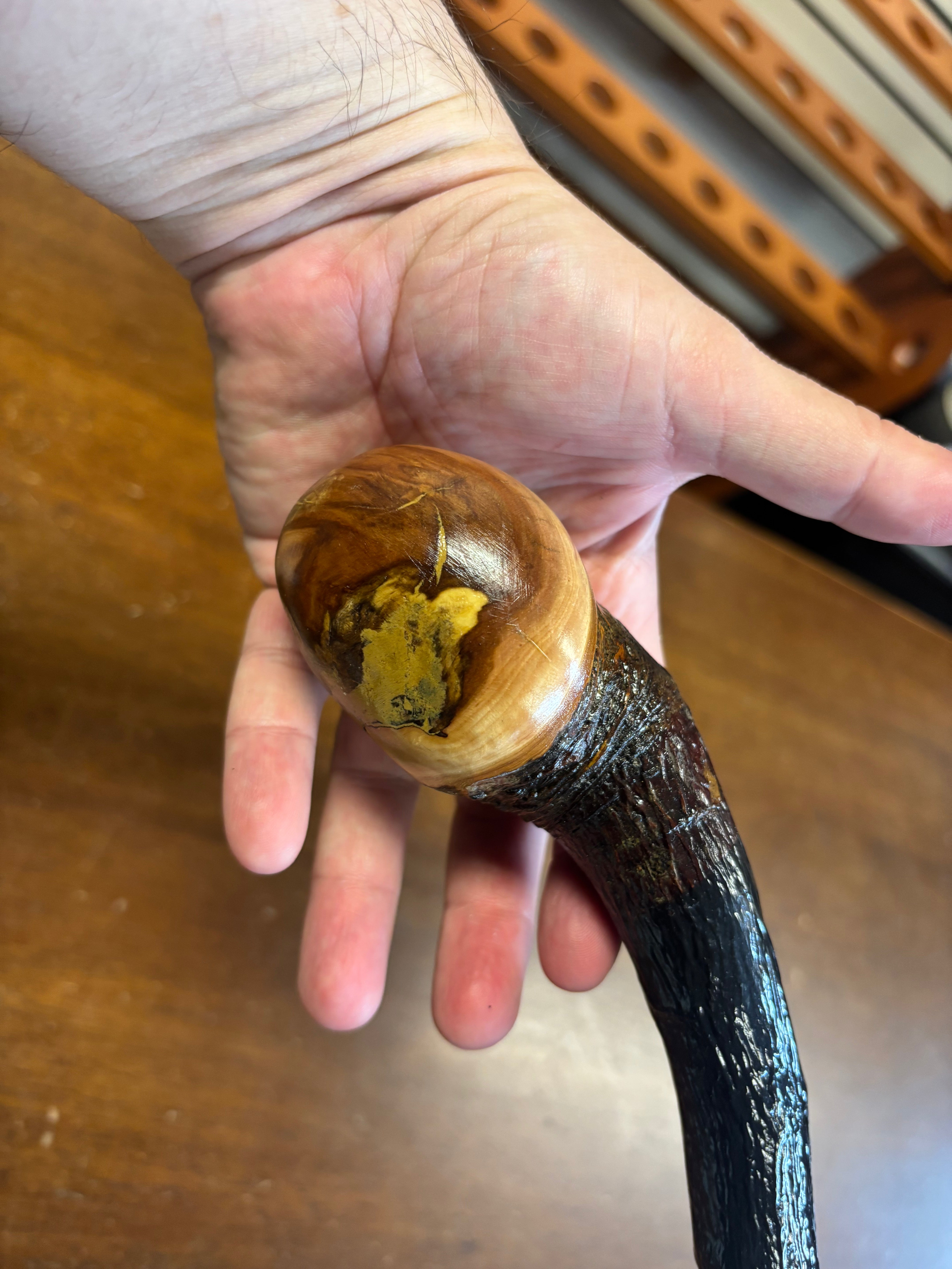 Blackthorn Walking Stick 38 1/2 inch - Handmade in Ireland