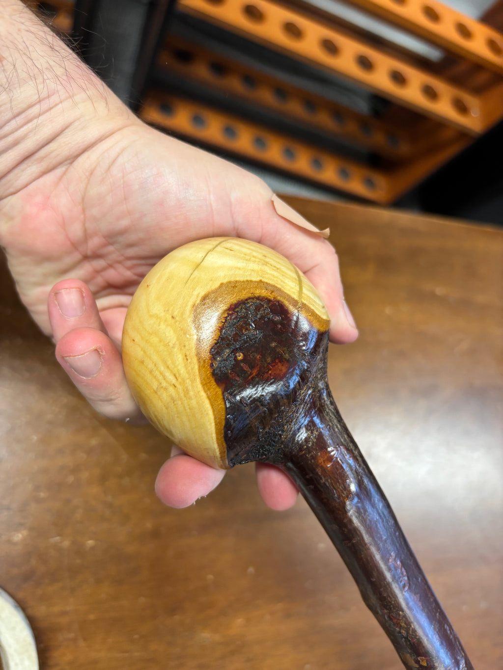Blackthorn Walking Stick 37 1/4 inch - Handmade in Ireland