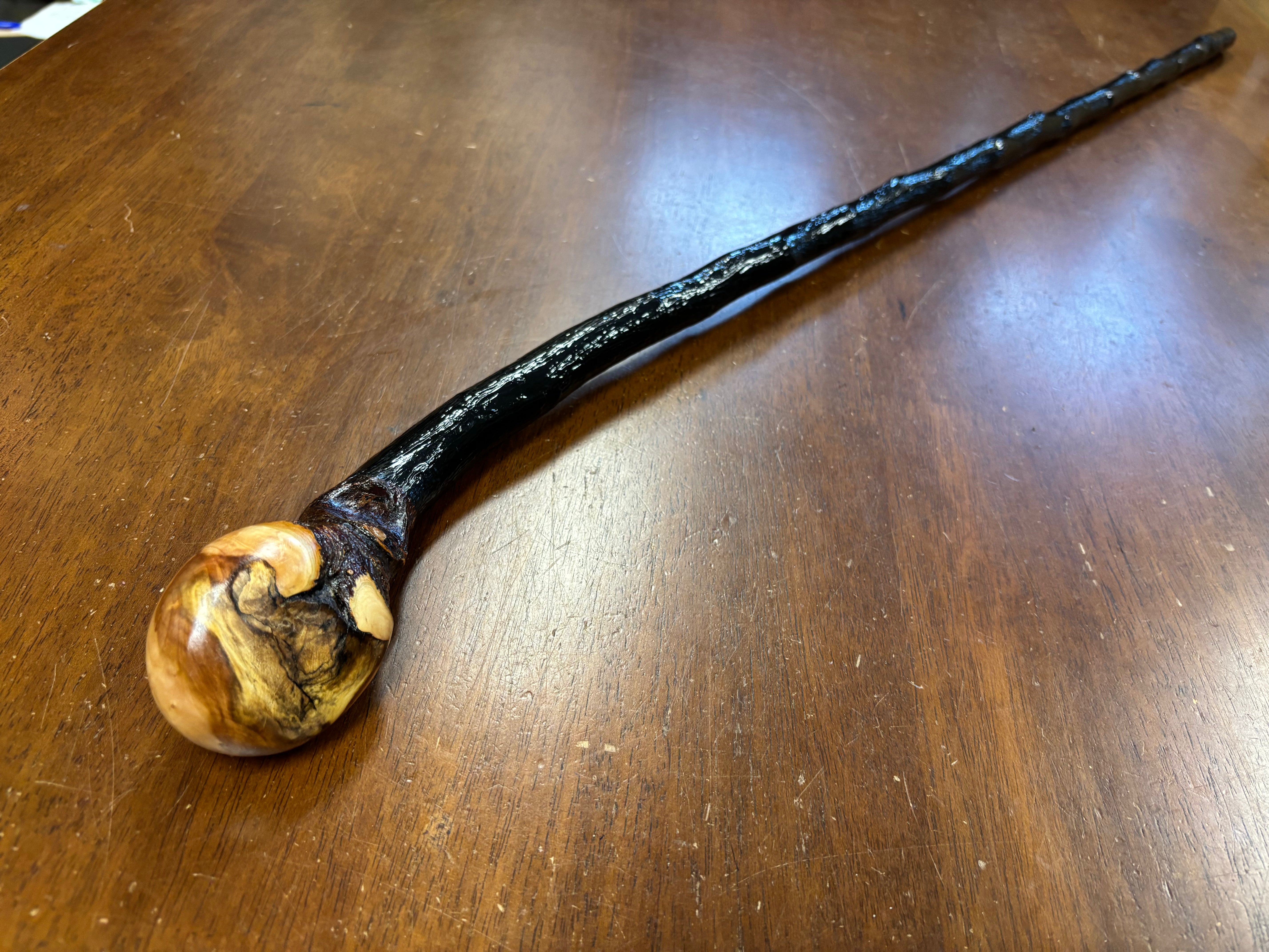Blackthorn Walking Stick 38 1/2 inch - Handmade in Ireland