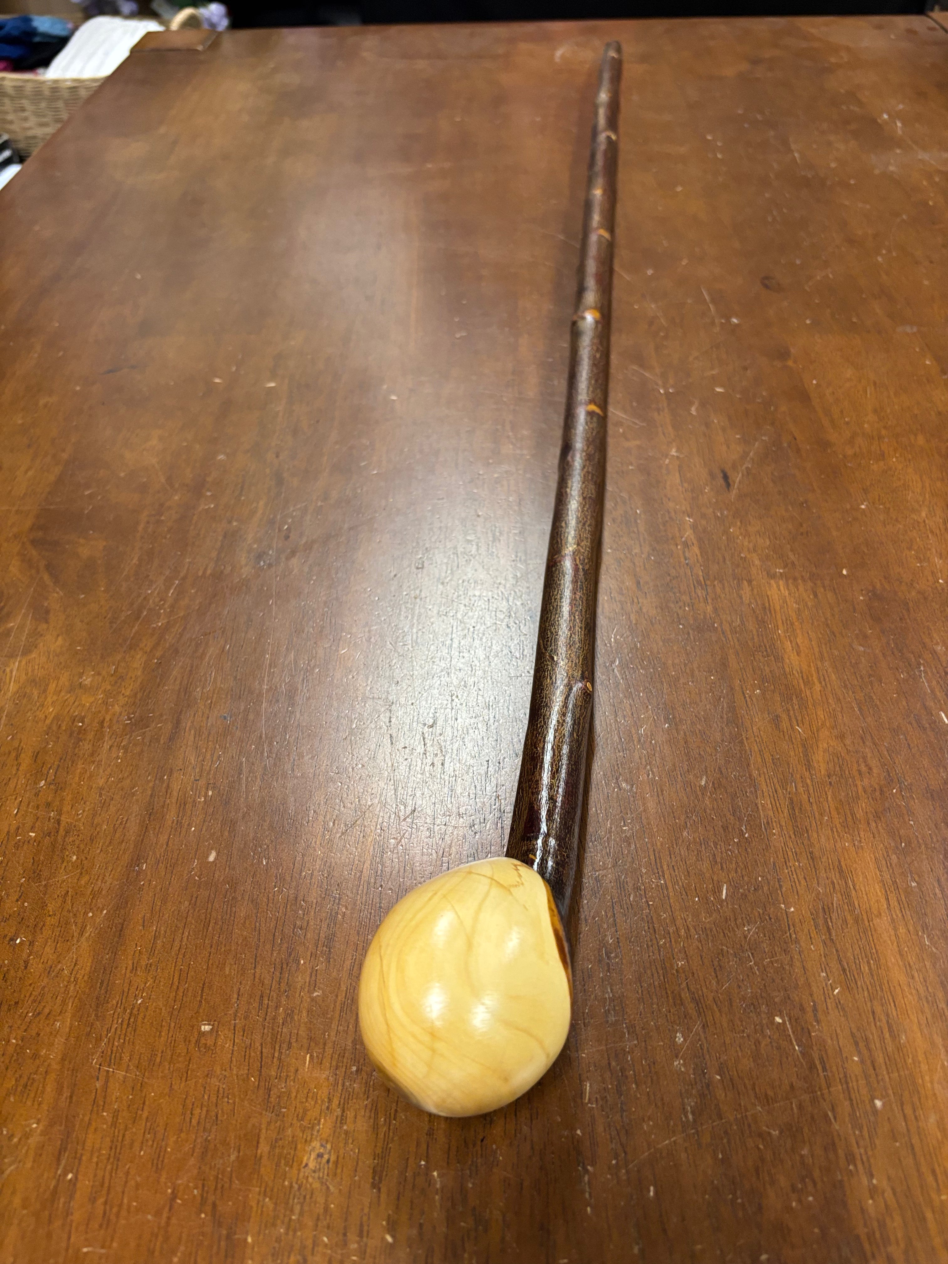 Blackthorn Walking Stick 38 1/2 inch - Handmade in Ireland