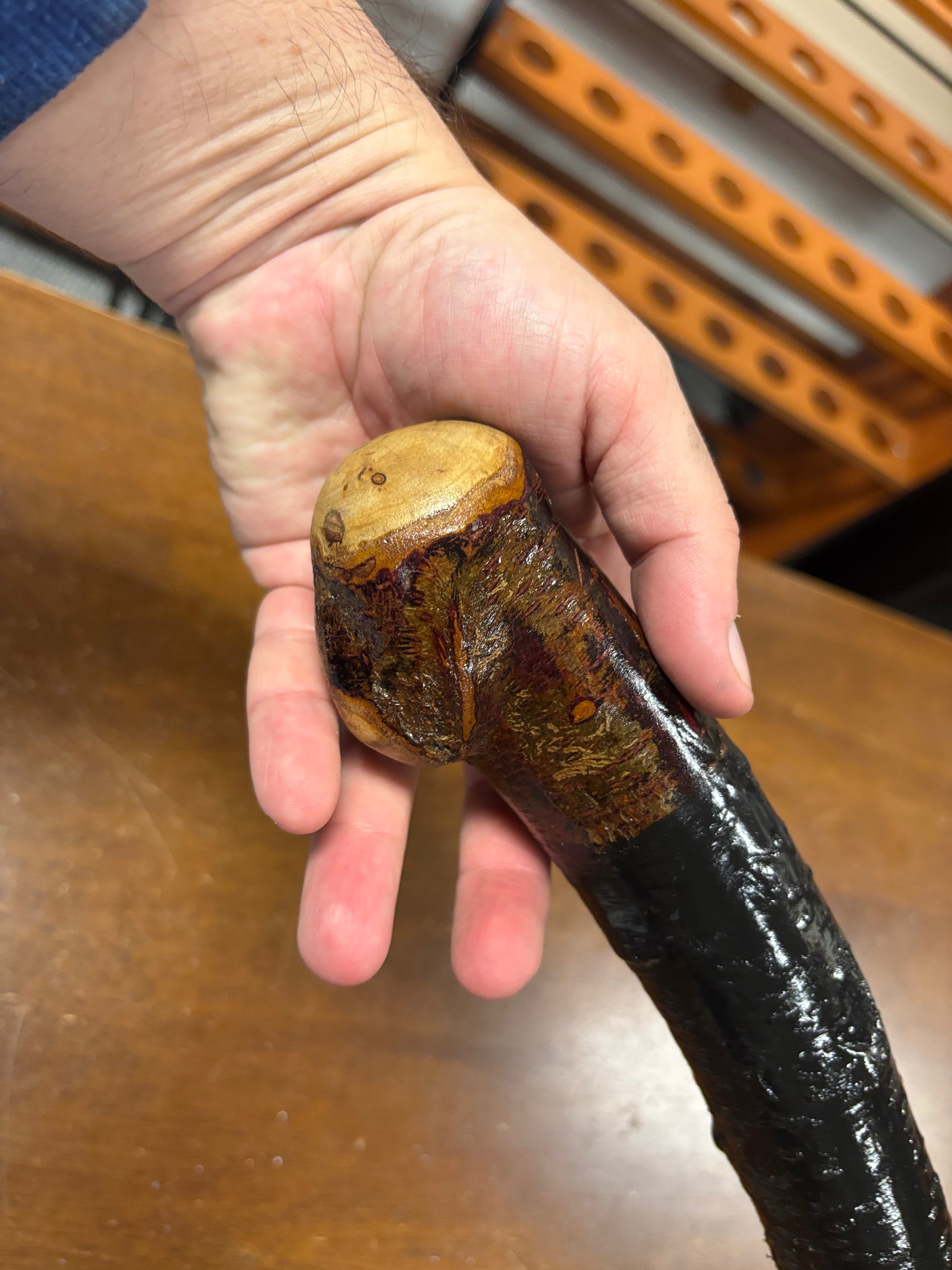 Blackthorn Walking Stick 34 1/4 inch - Handmade in Ireland