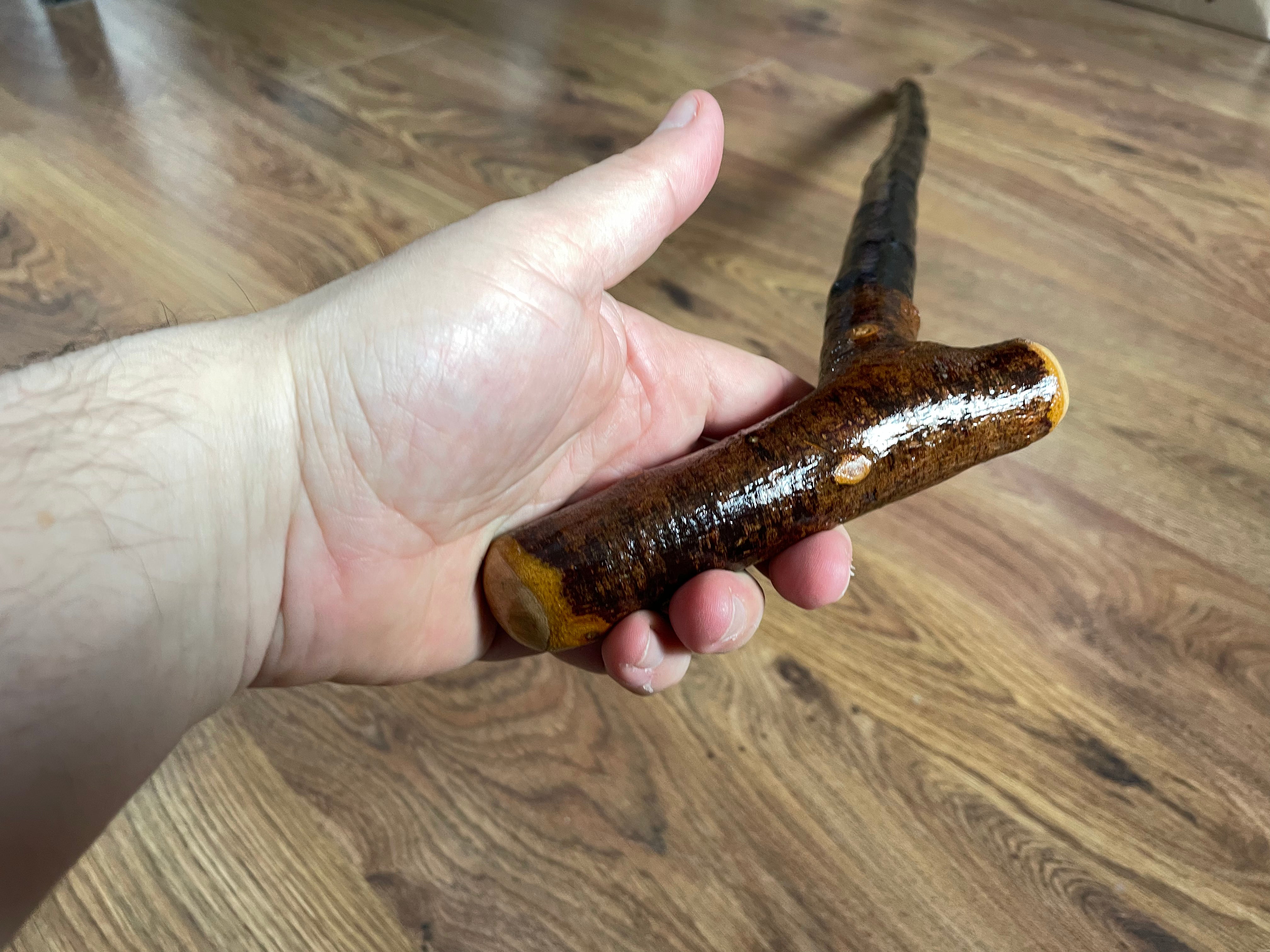 Blackthorn Walking Stick 33 1/2 inch - Handmade in Ireland