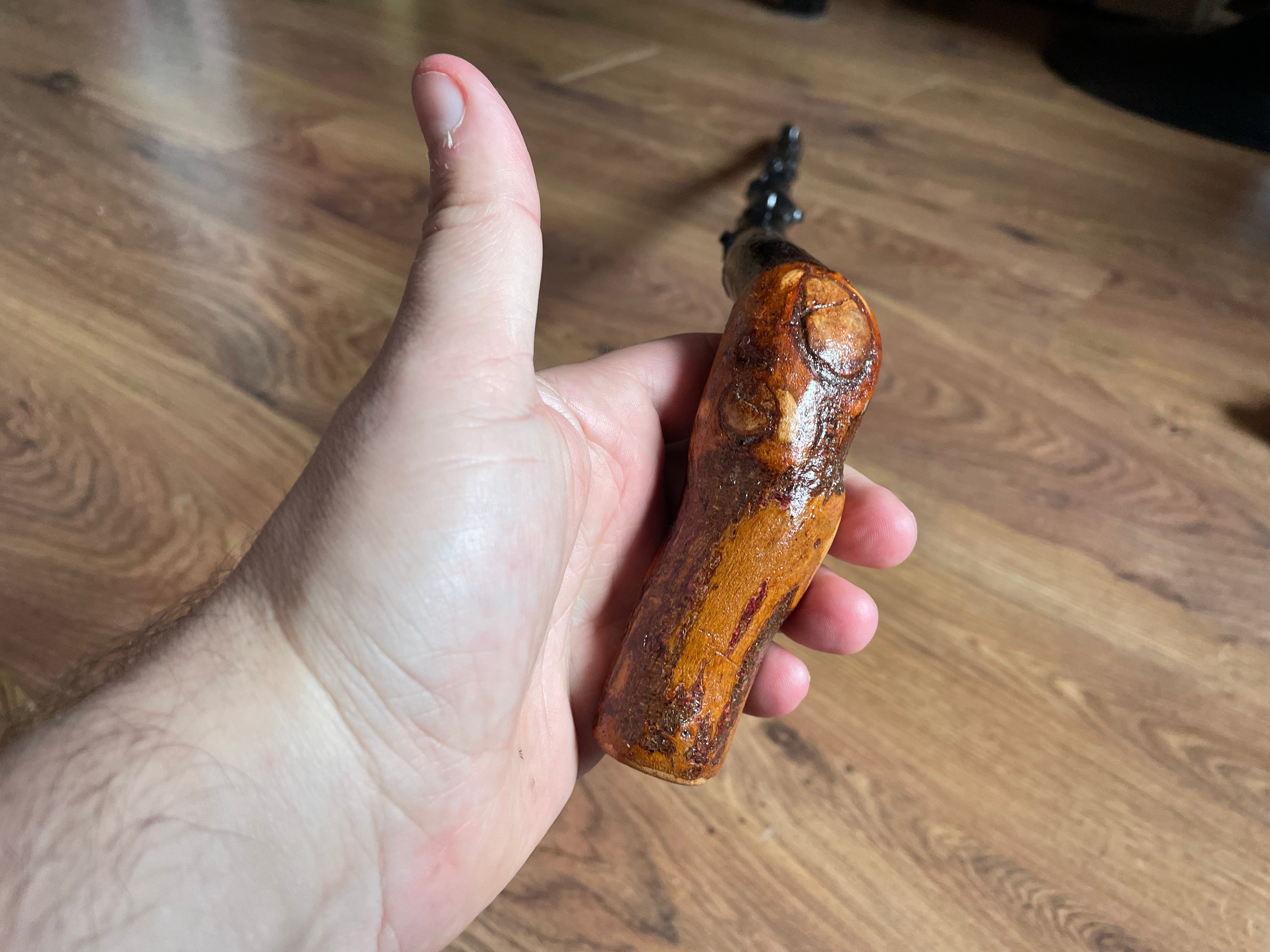 Blackthorn Walking Stick 34 1/2 inch - Handmade in Ireland