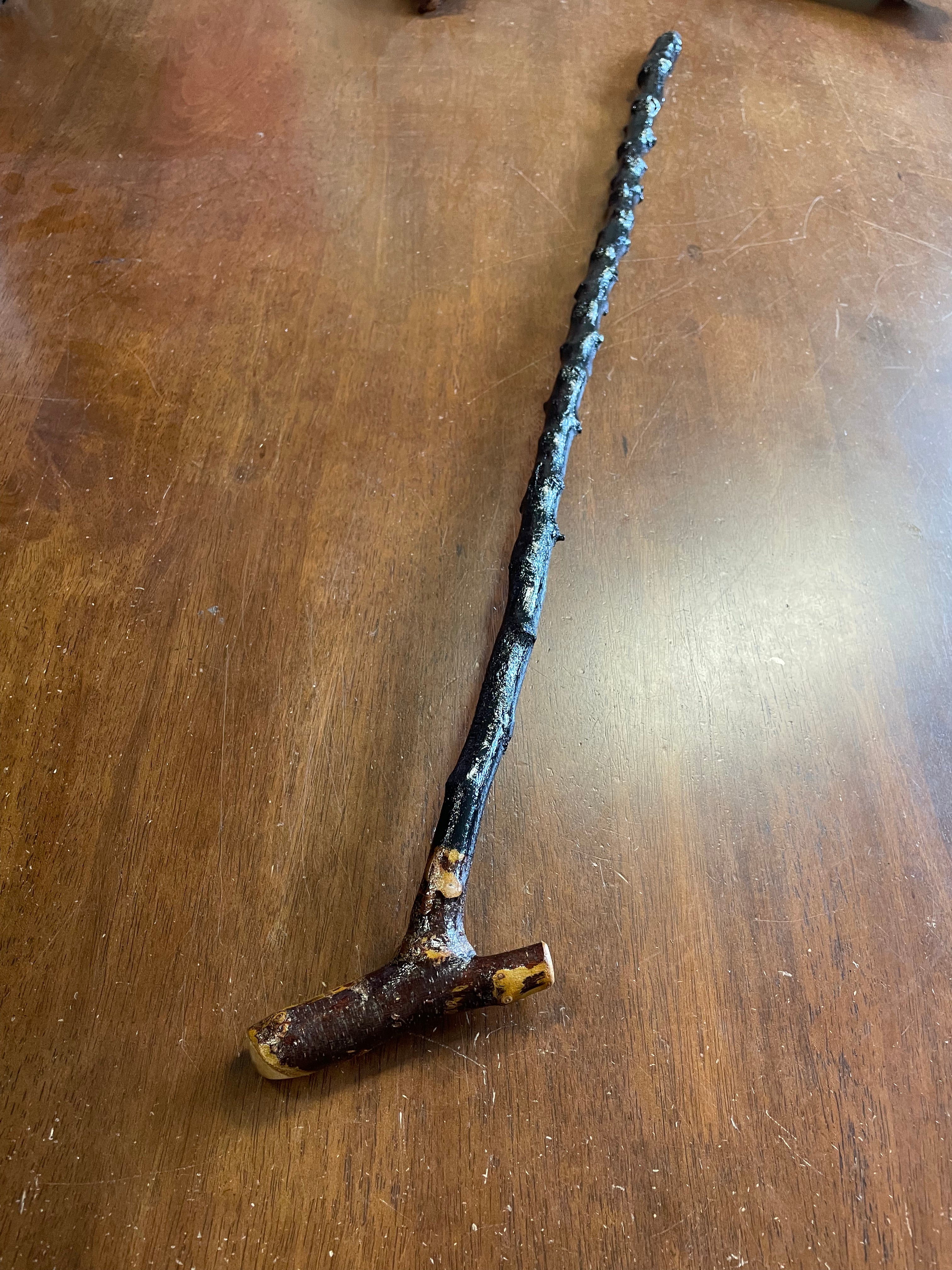 Blackthorn Walking Stick 33 1/2 inch - Handmade in Ireland