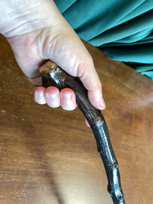Blackthorn Walking Stick 33 1/4 inch - Handmade in Ireland