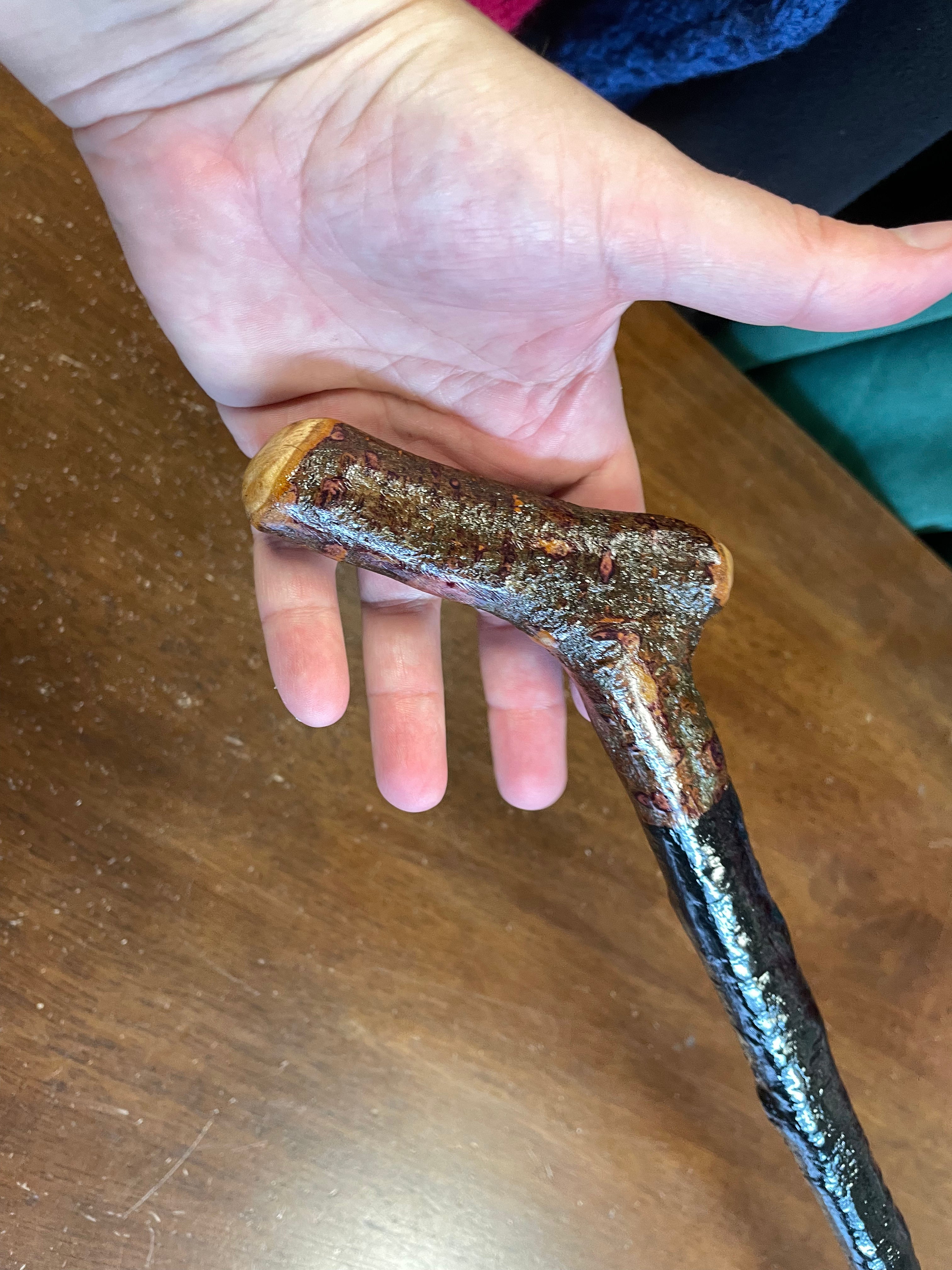 Blackthorn Walking Stick 34 1/2 inch - Handmade in Ireland