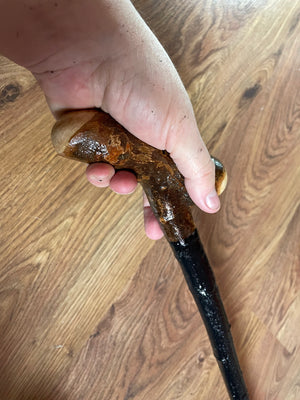 Blackthorn Walking Stick 35 1/2 inch - Handmade in Ireland