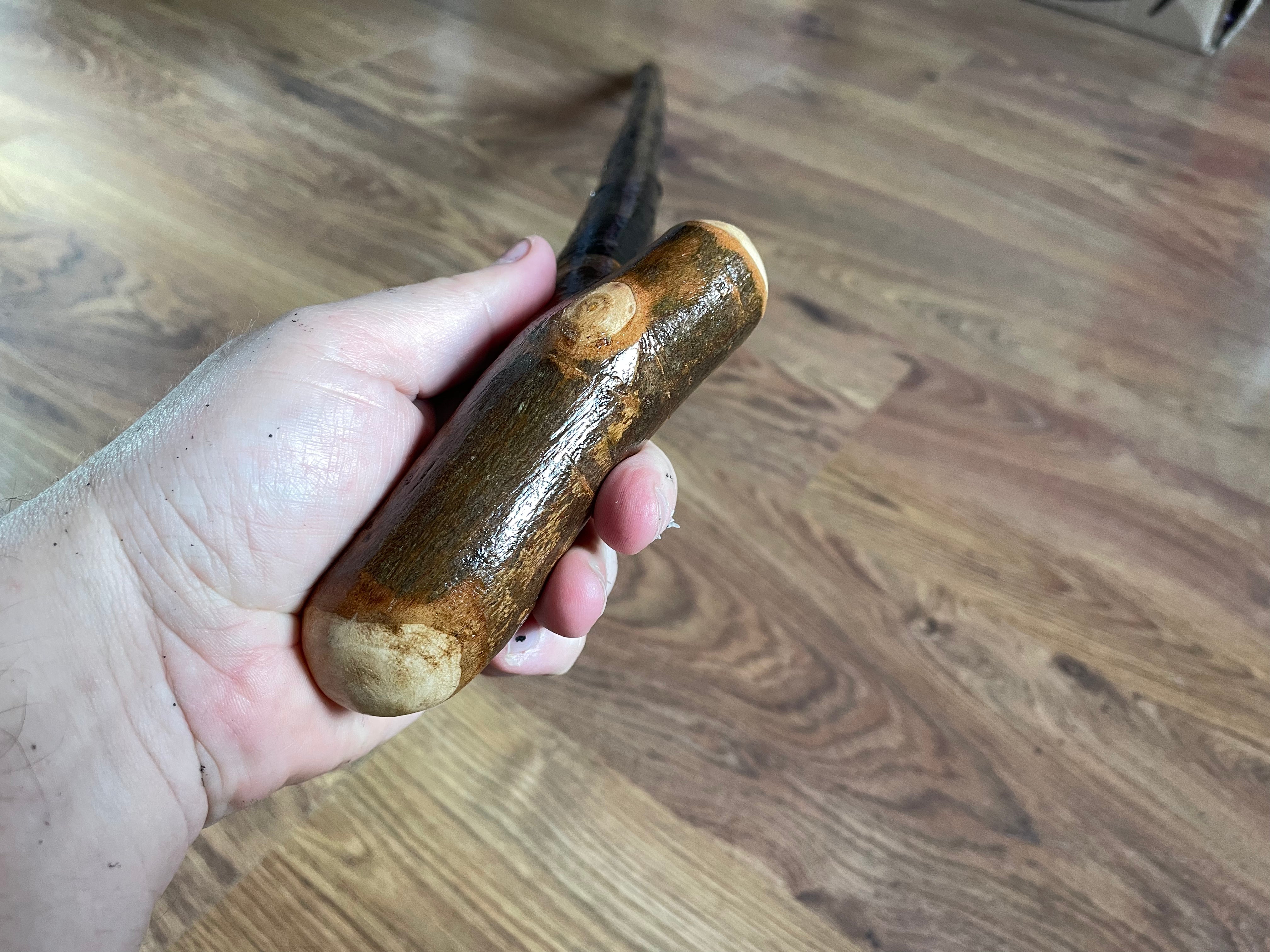 Blackthorn Walking Stick 35 1/2 inch - Handmade in Ireland