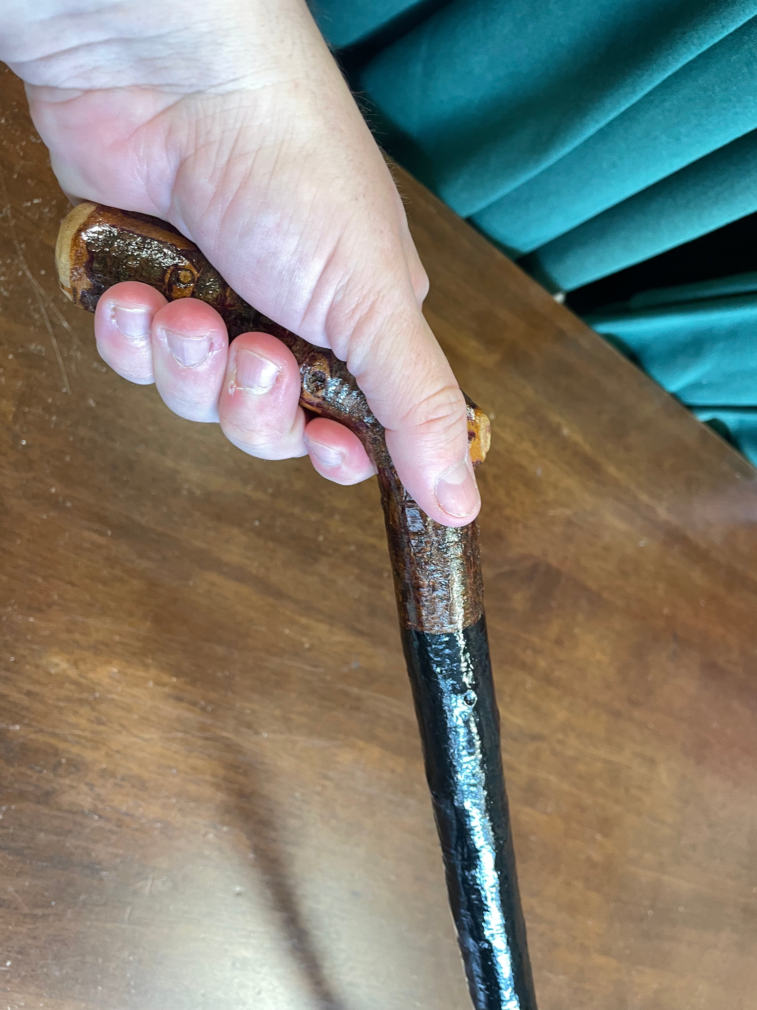 Blackthorn Walking Stick 37 1/2 inch - Handmade in Ireland