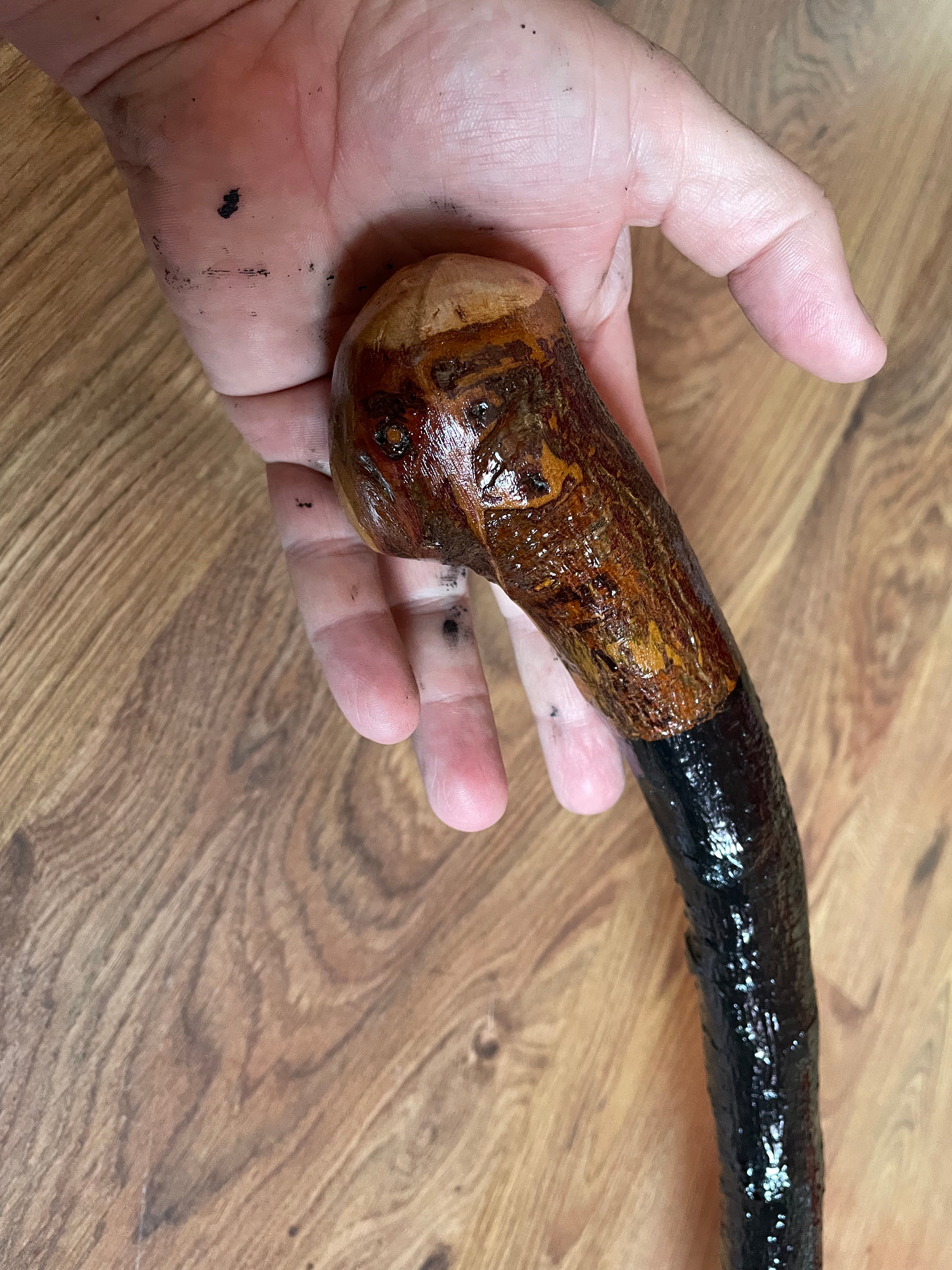 Blackthorn Walking Stick 30 3/4 inch - Handmade in Ireland