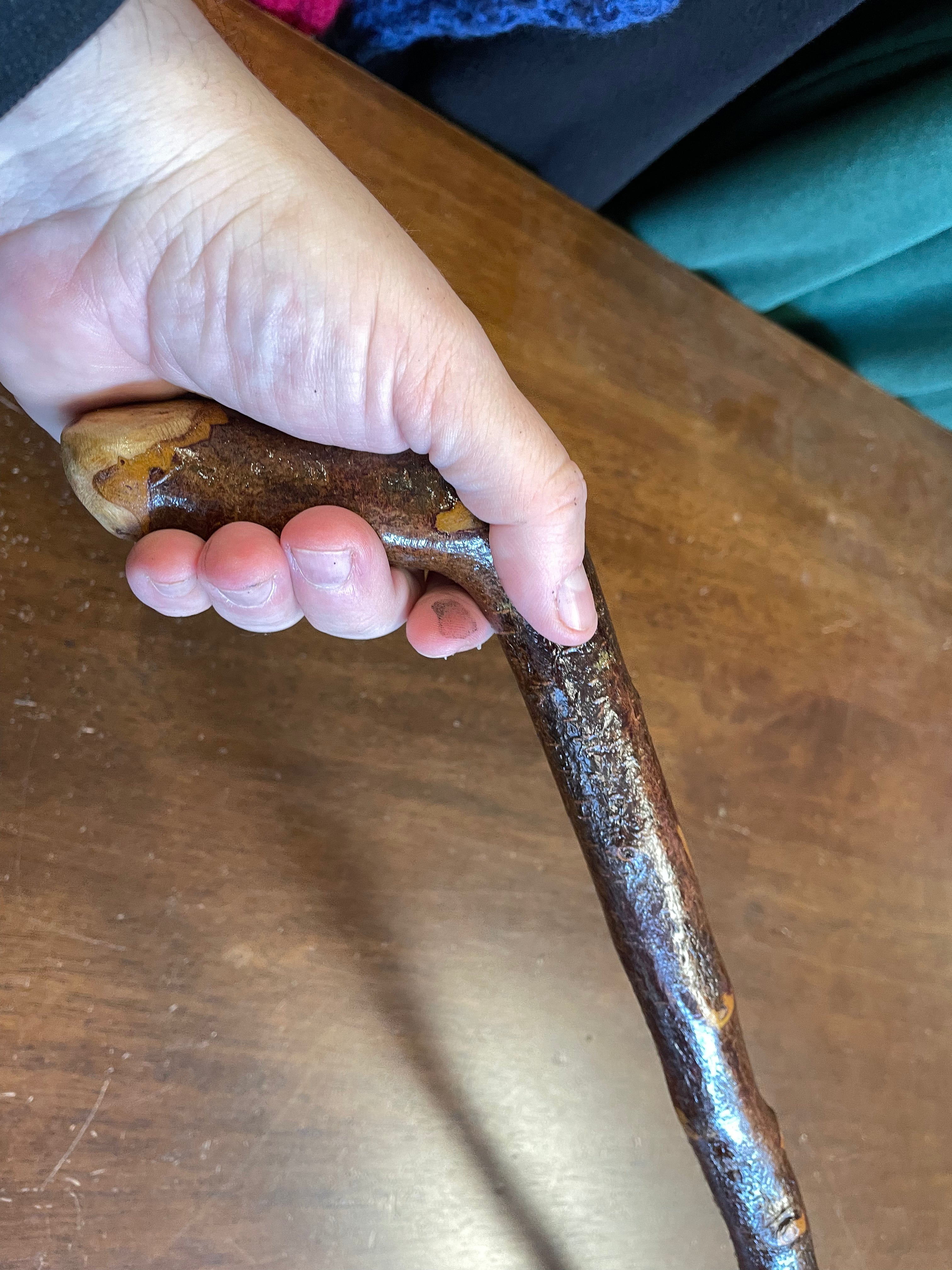 Blackthorn Walking Stick 34 1/4 inch - Handmade in Ireland