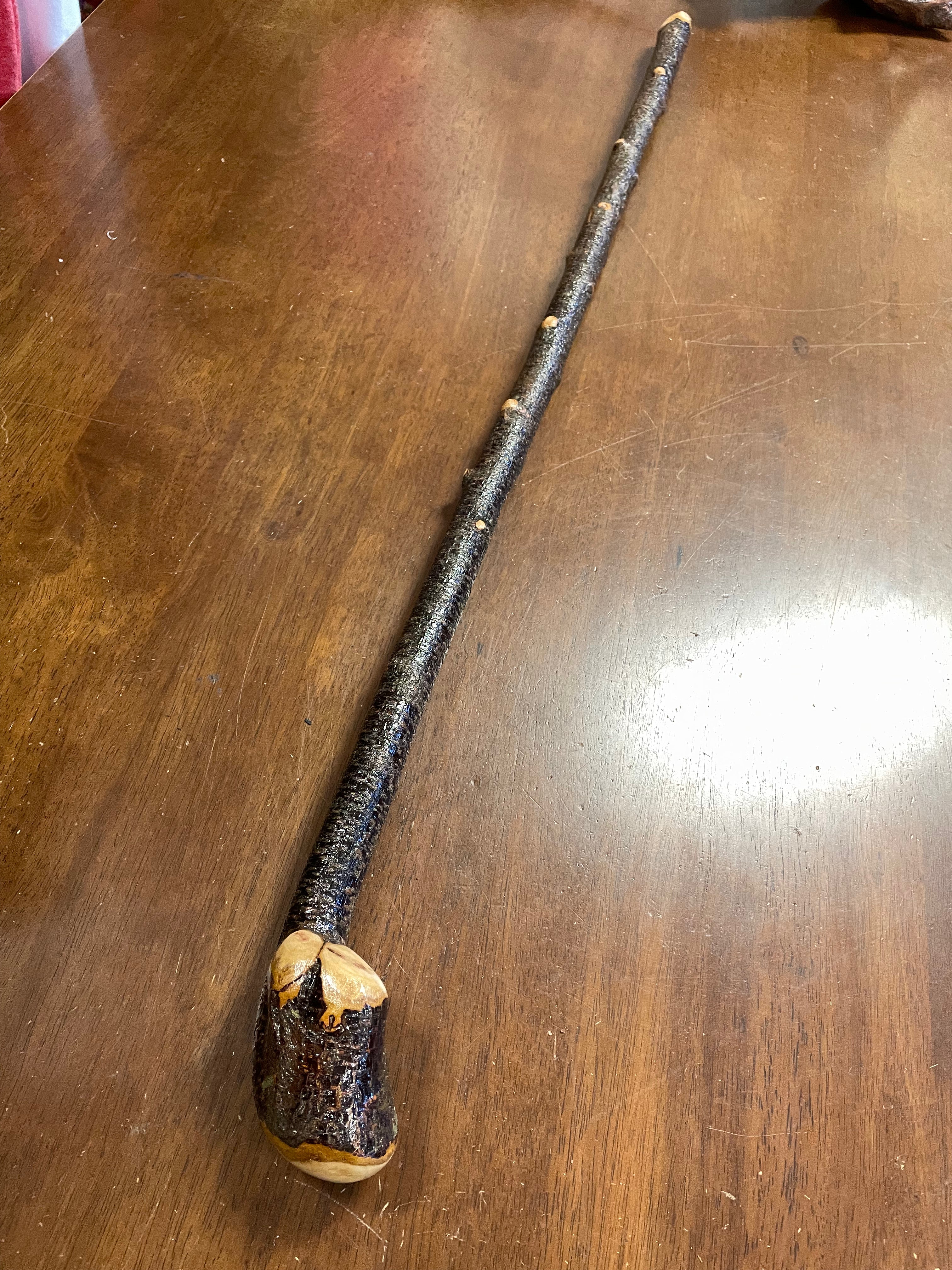 Blackthorn Walking Stick 33 3/4 inch- Handmade in Ireland