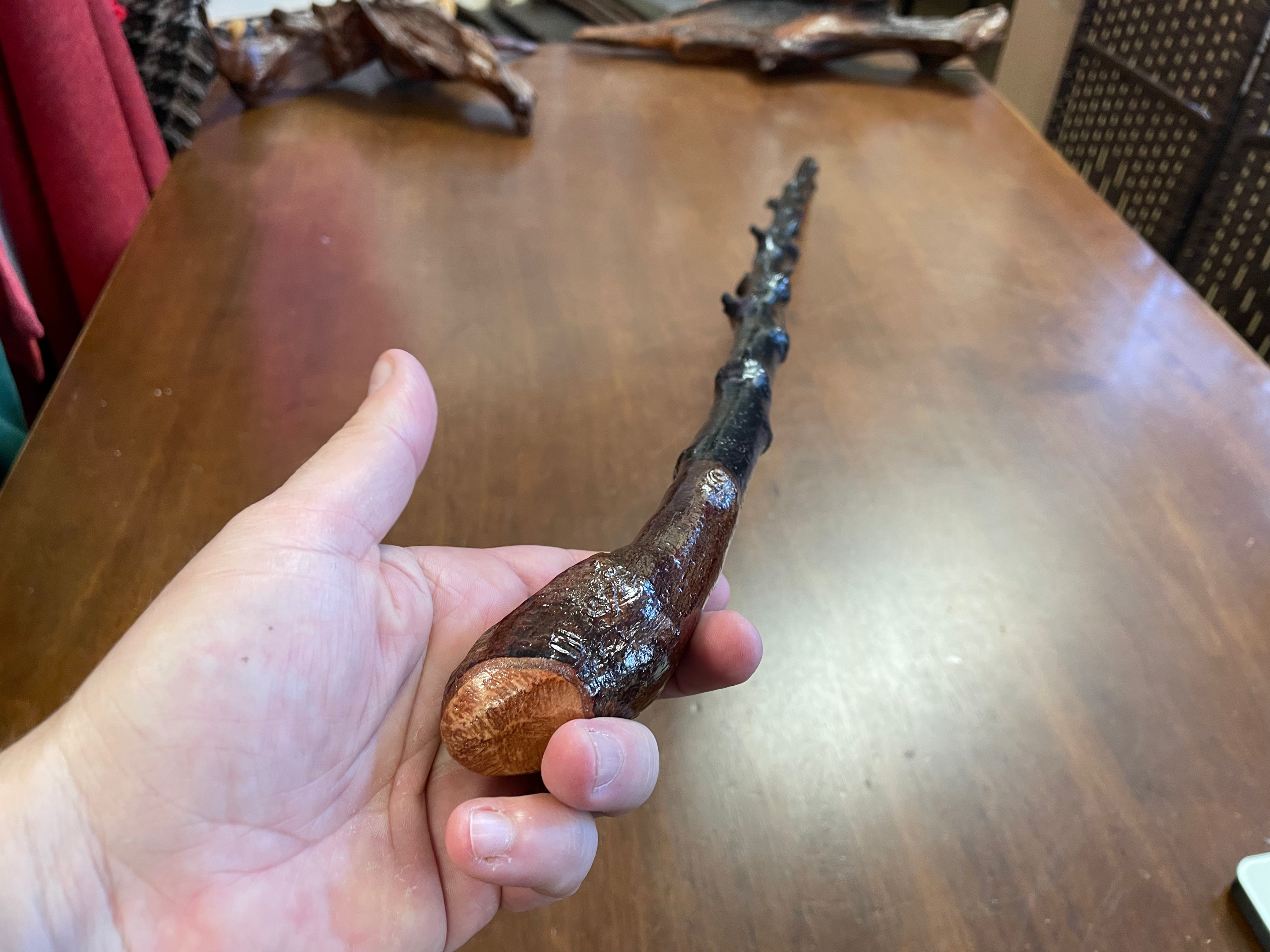 Blackthorn Walking Stick 35 1/2 inch - Handmade in Ireland