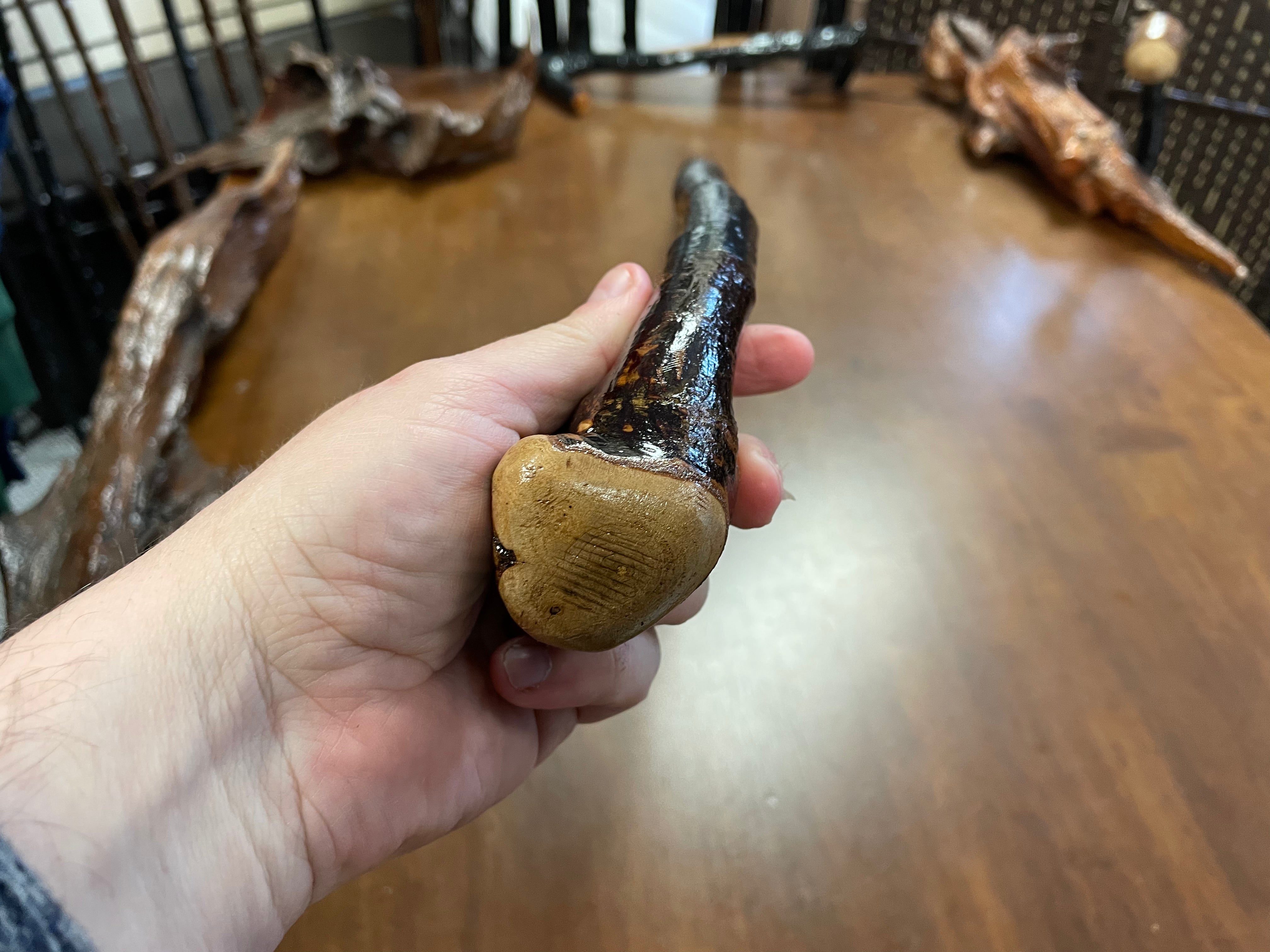 Blackthorn Walking Stick 35 1/2 inch - Handmade in Ireland