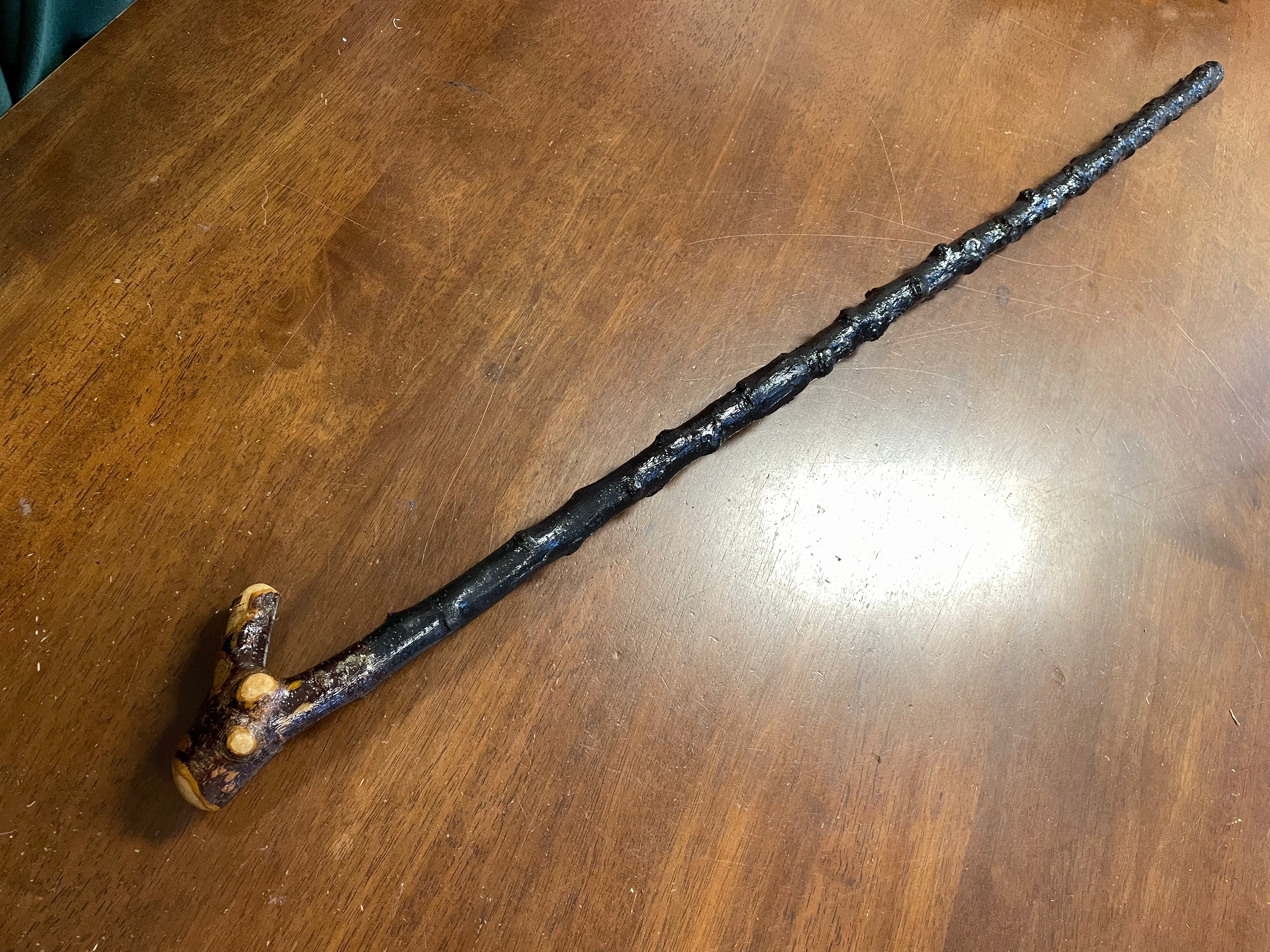 Blackthorn Walking Stick 37 1/4 inch- Handmade in Ireland