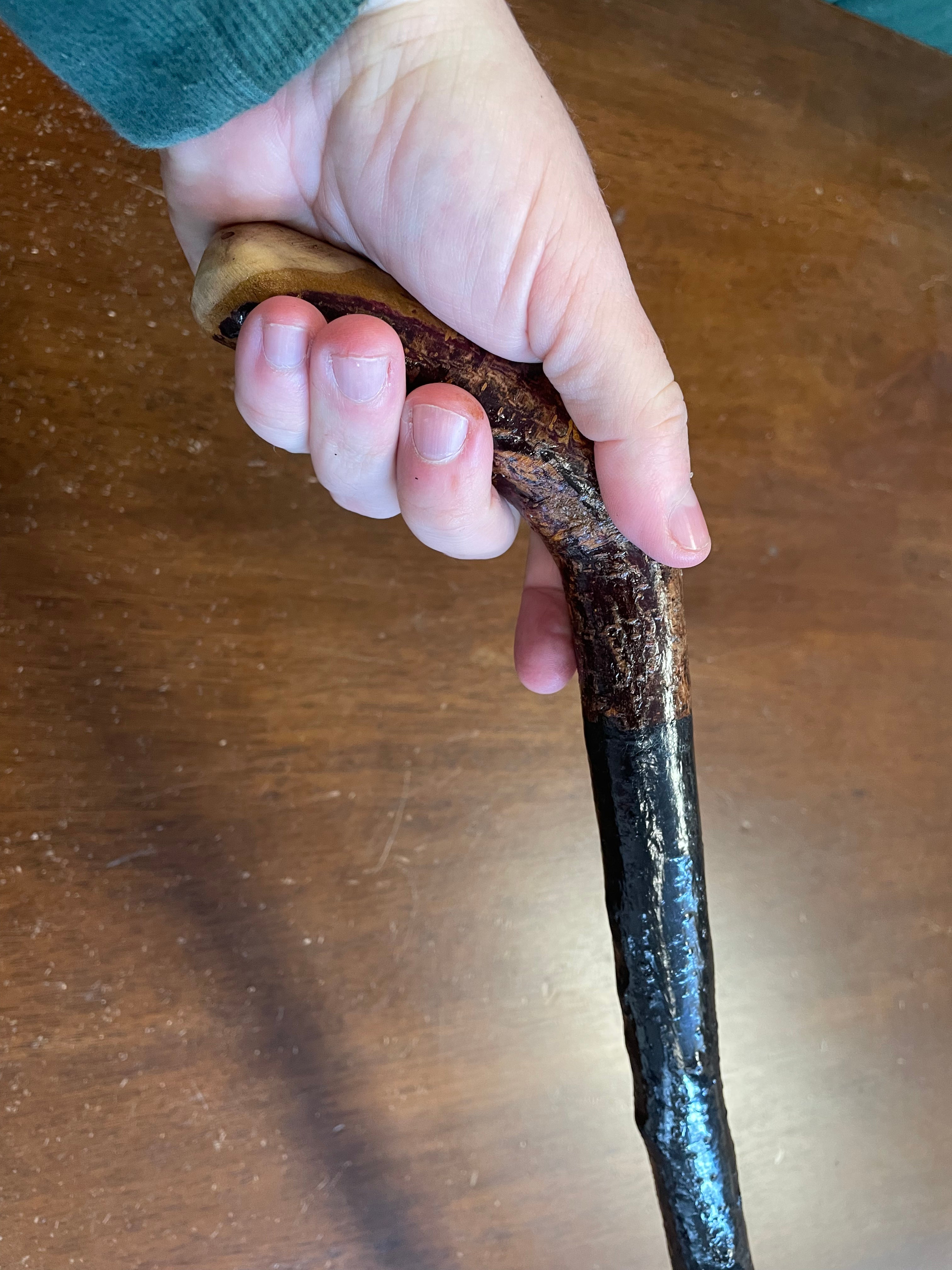 Blackthorn Walking Stick 37 1/2 inch- Handmade in Ireland